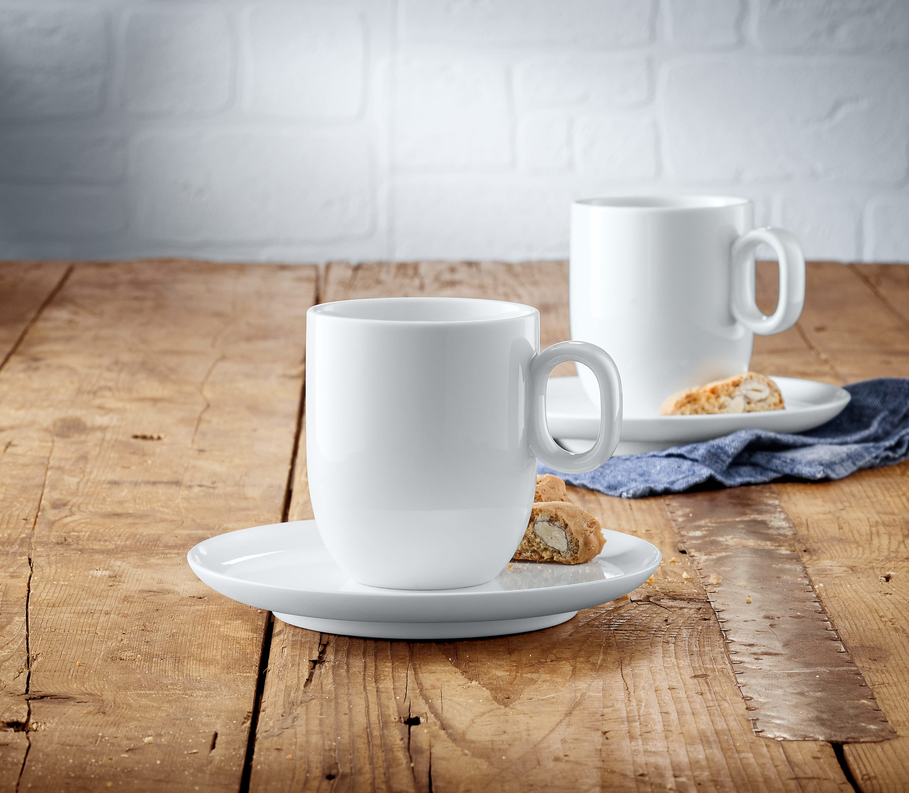 Detalj av Barista café crème-sett 4-delt porselen 170 ml WMF