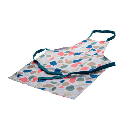 Barneforkle fargerikt polyester 58x45 cm med borrelås - forfra