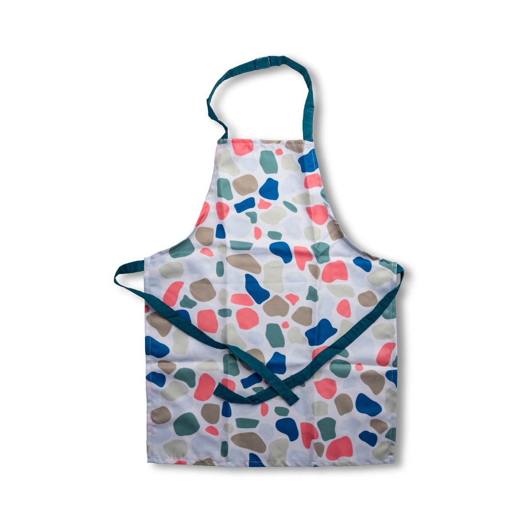Barneforkle fargerikt polyester 58x45 cm med borrelås - detalj borrelås