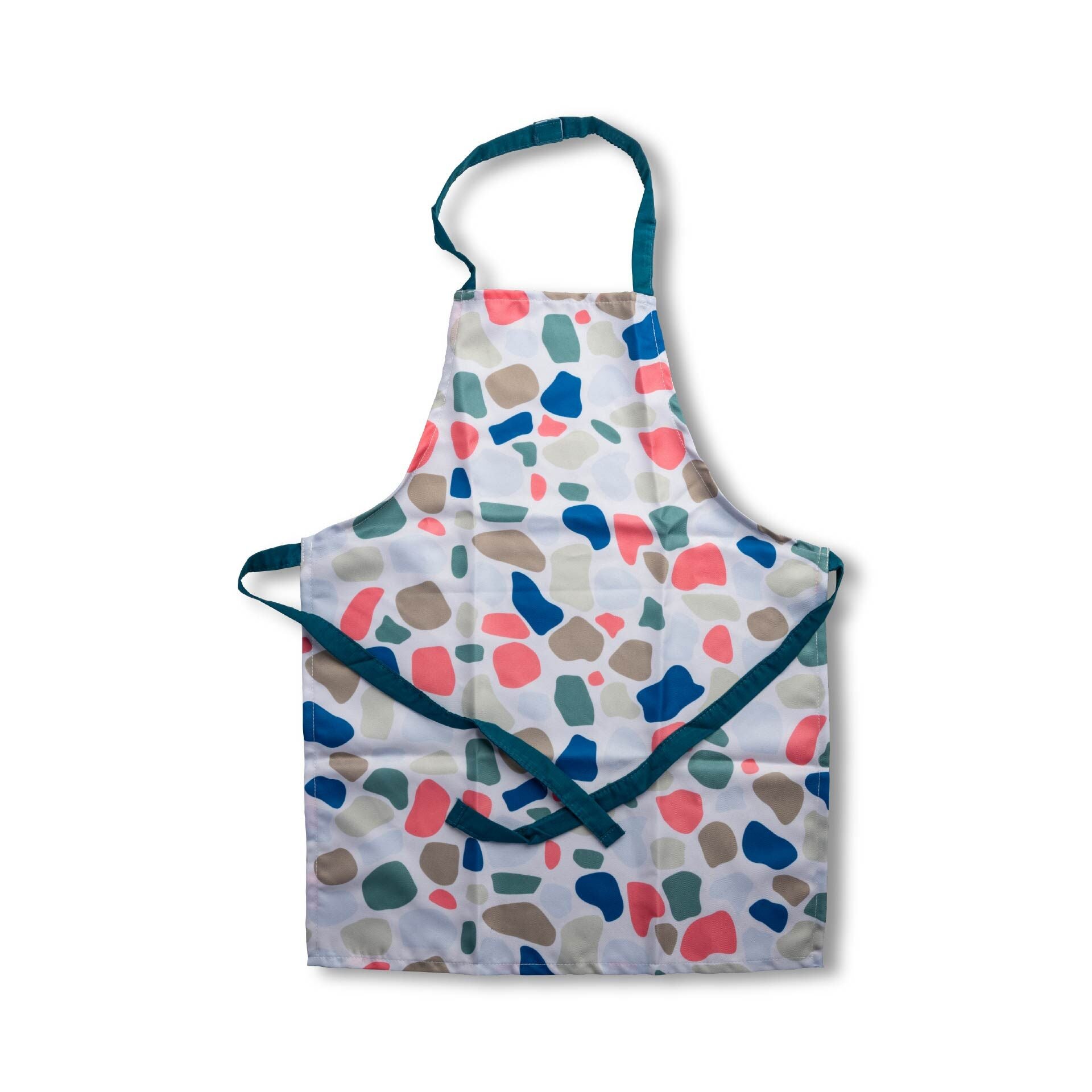 Barneforkle fargerikt polyester 58x45 cm med borrelås - detalj borrelås