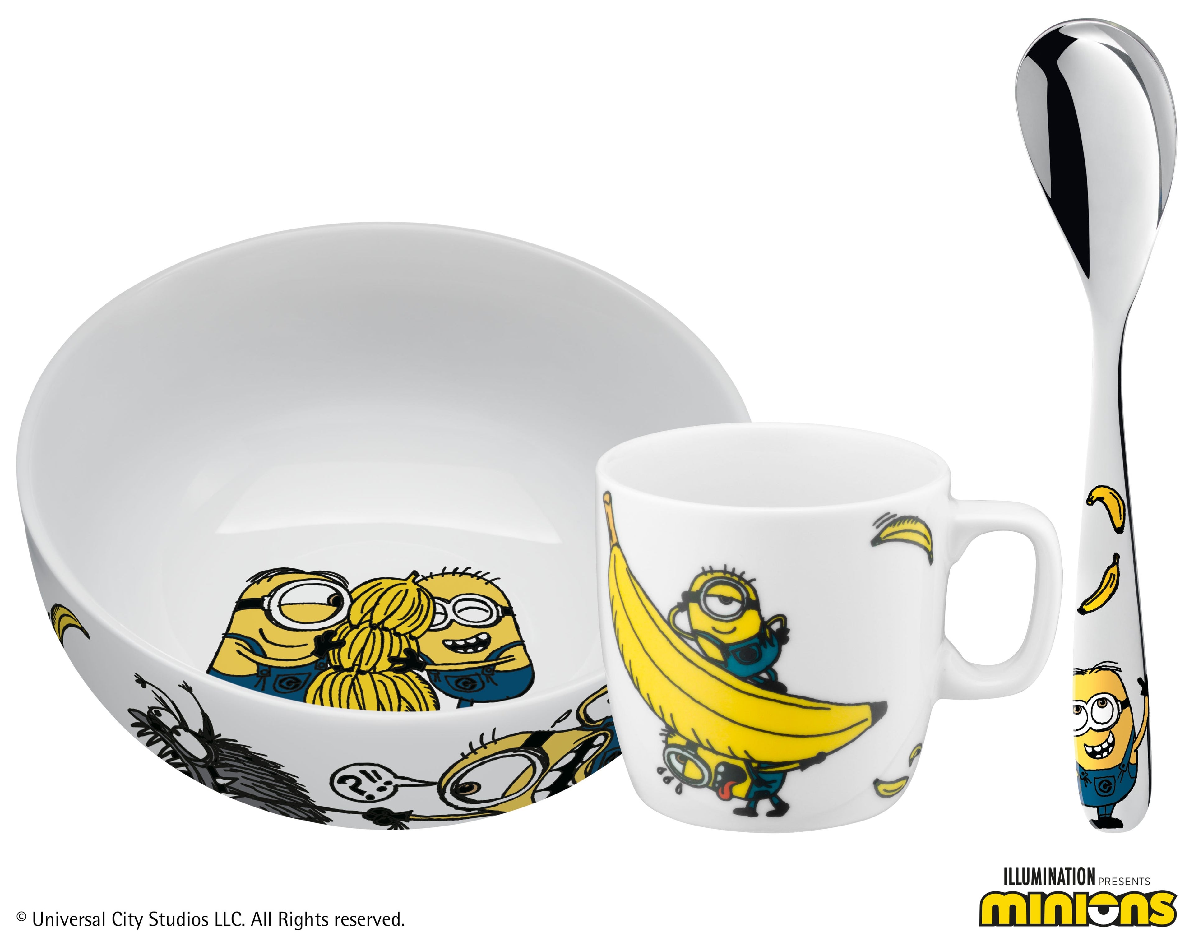 Barnefrokostsett Minions® 3-delt porselen - WMF forfra