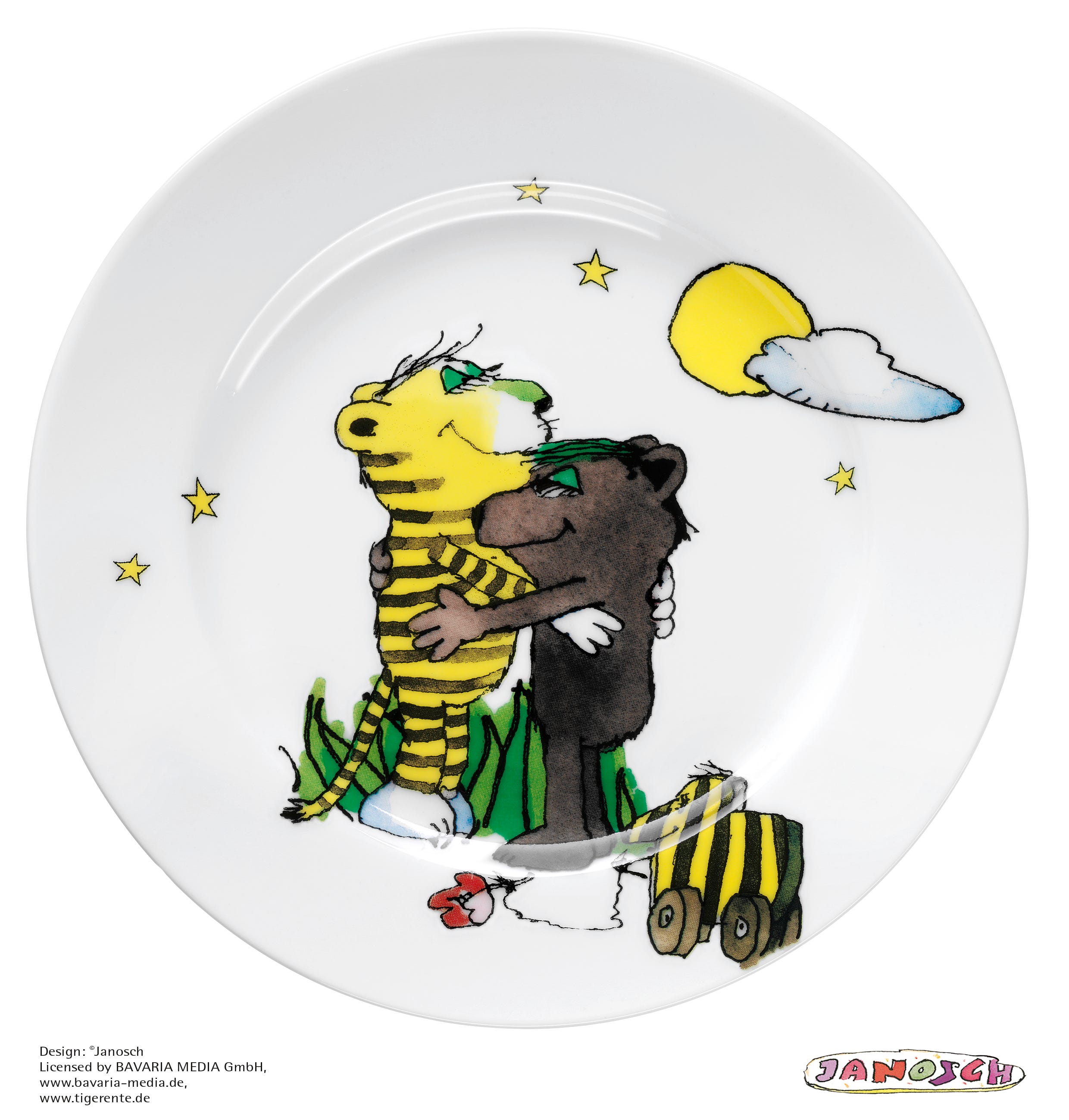 Barnetallerken porselen 19 cm Janosch motiv - WMF forfra