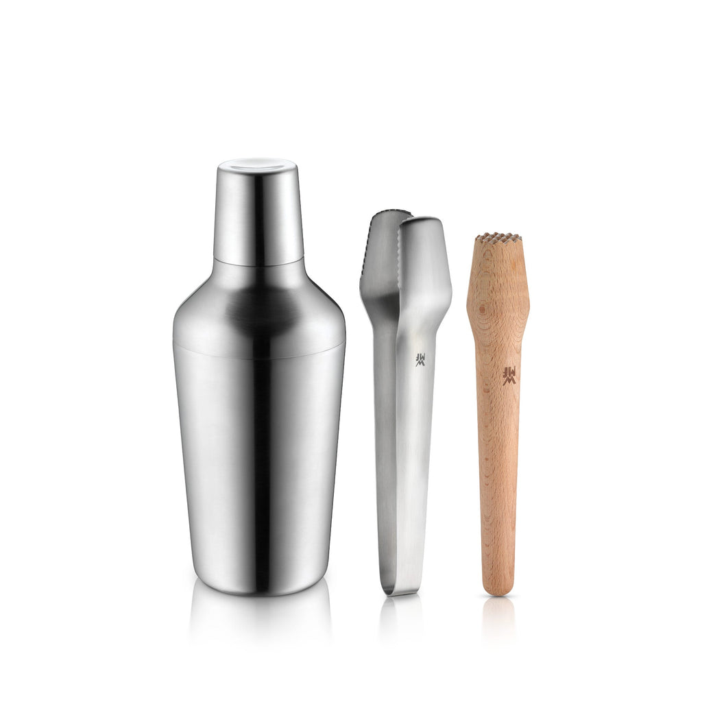 Barsett 4-delt med shaker rustfritt stål 700 ml - WMF forfra