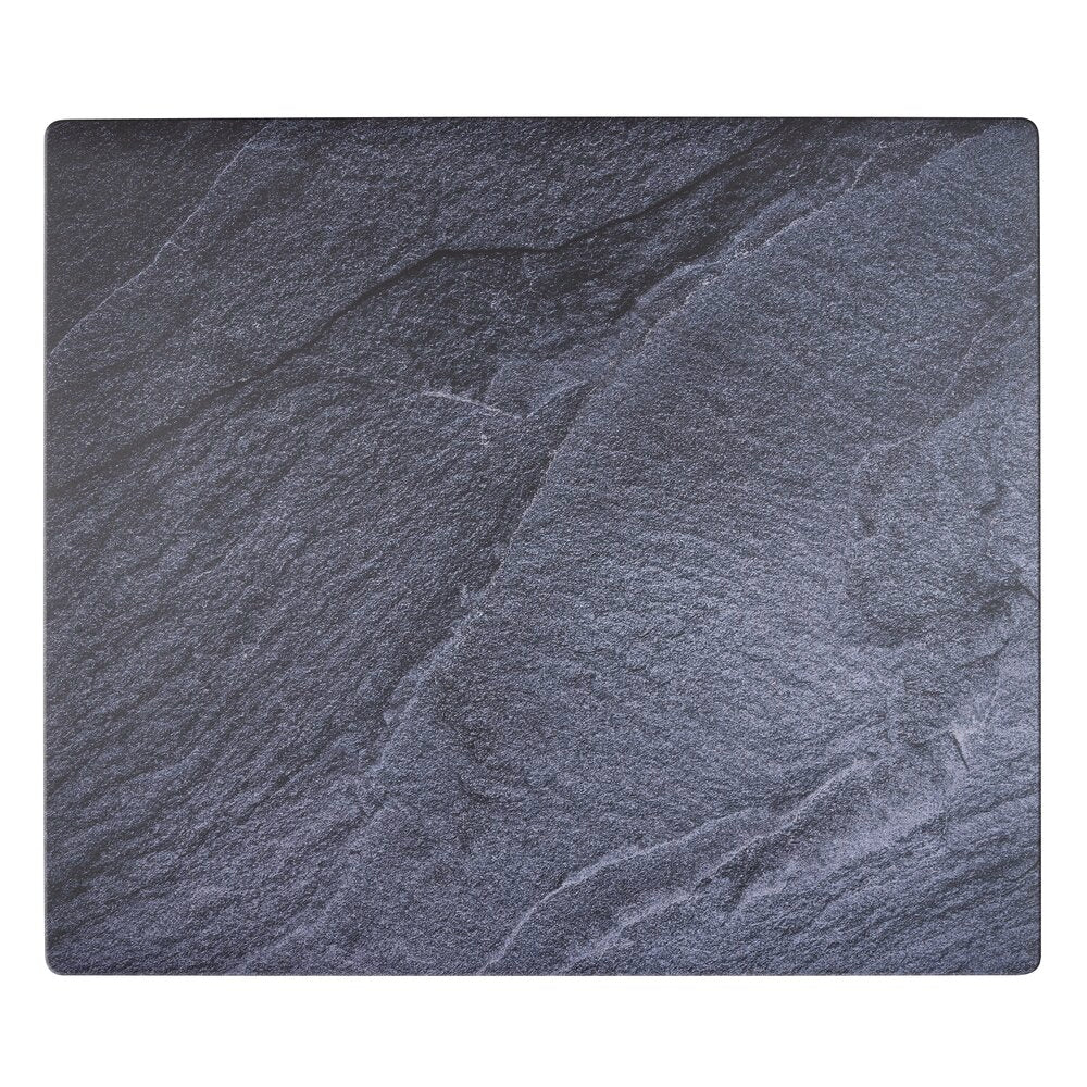Beskyttelsesmatte for koketopp 60x52 cm svart skifermønster forfra