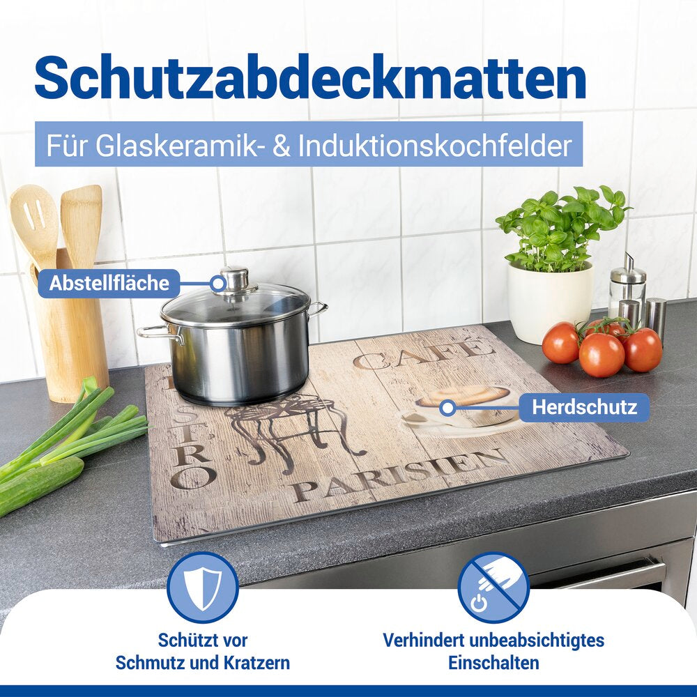 Detalj av Beskyttelsesmatte for koketopp Bistro 60 x 52 cm varmebestandig