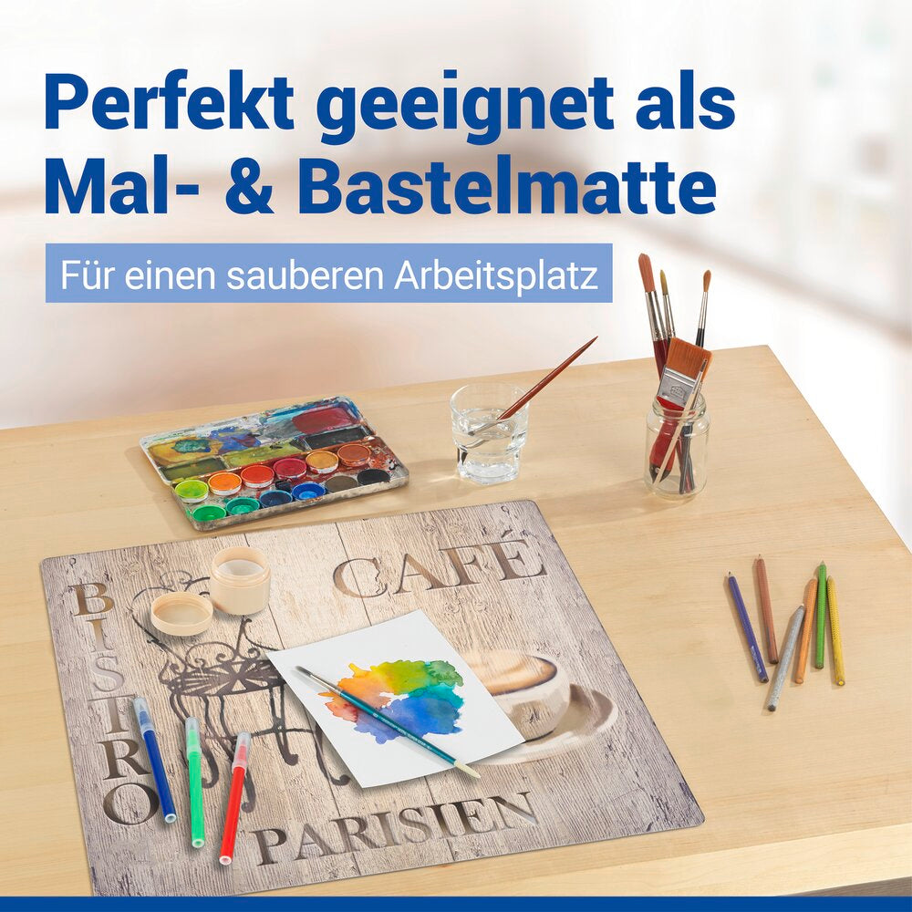 Beskyttelsesmatte for koketopp Bistro 60 x 52 cm varmebestandig materialdetalj