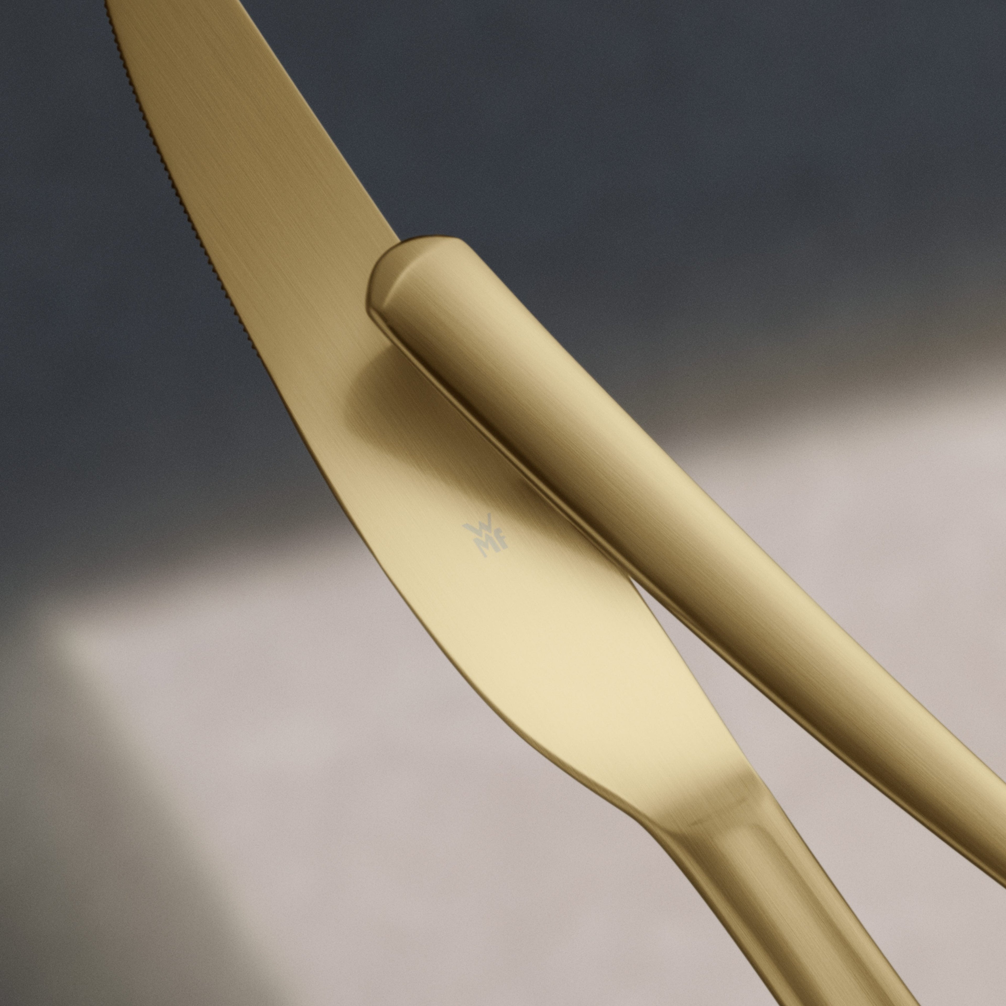 Detalj av Bestikksett Boston Champagne Gold 24 deler