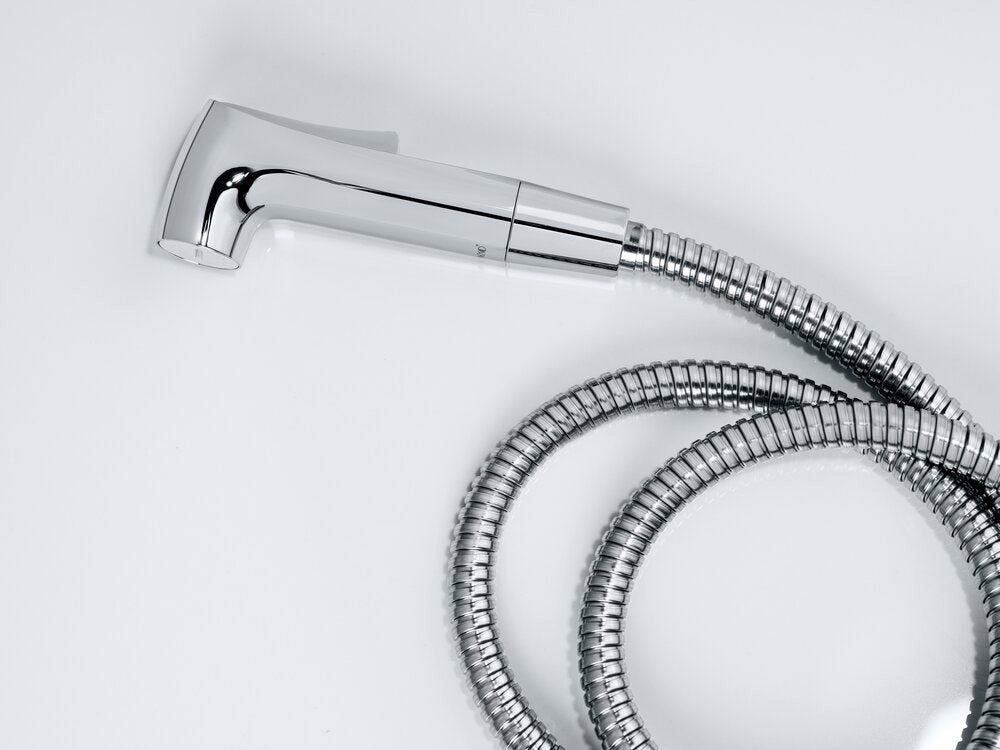 Detalj av Bidet-sett Watersaving 120 cm sølv ABS