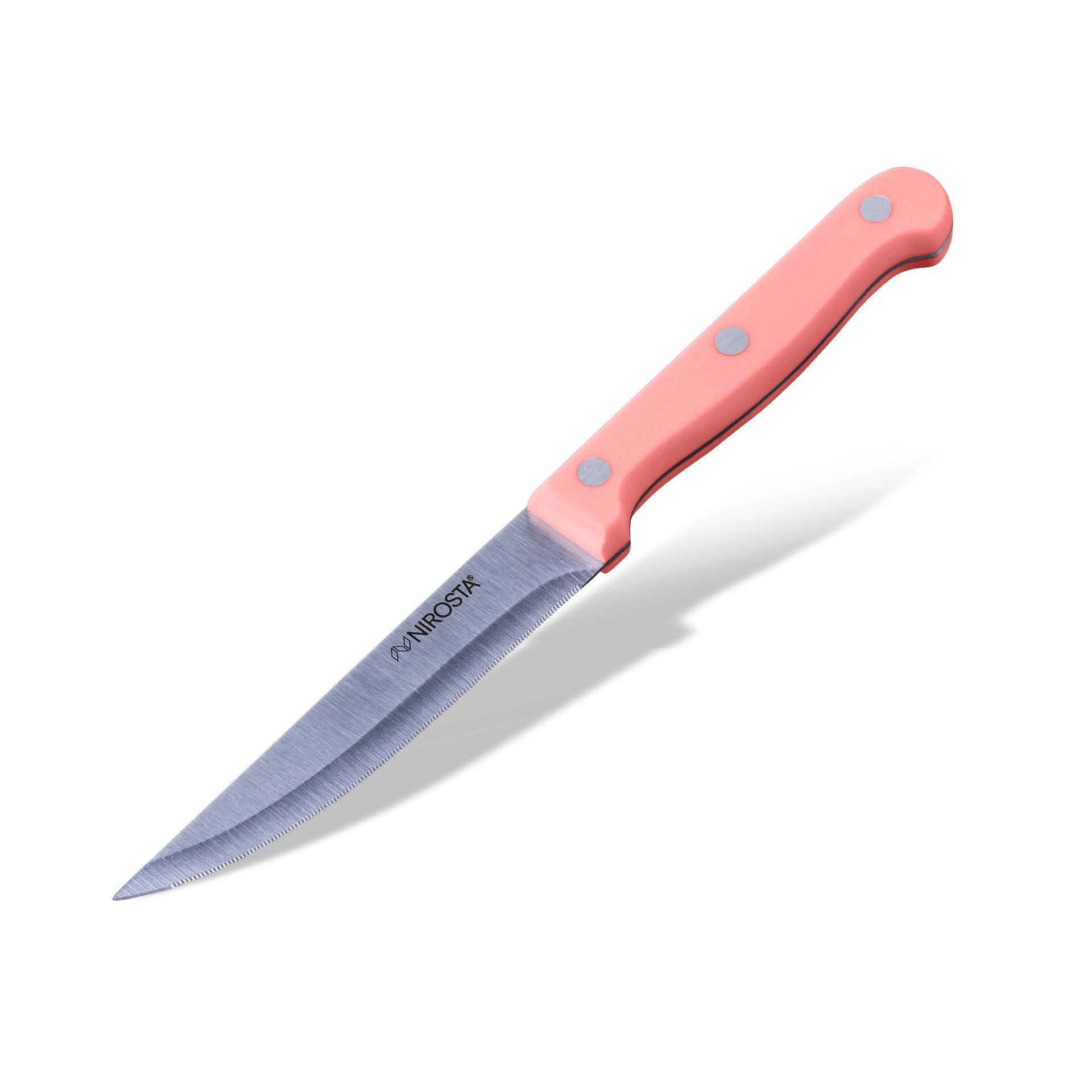 Biffkniv 11 cm rustfritt stål Peachy Sun - Nirosta detalj av blad