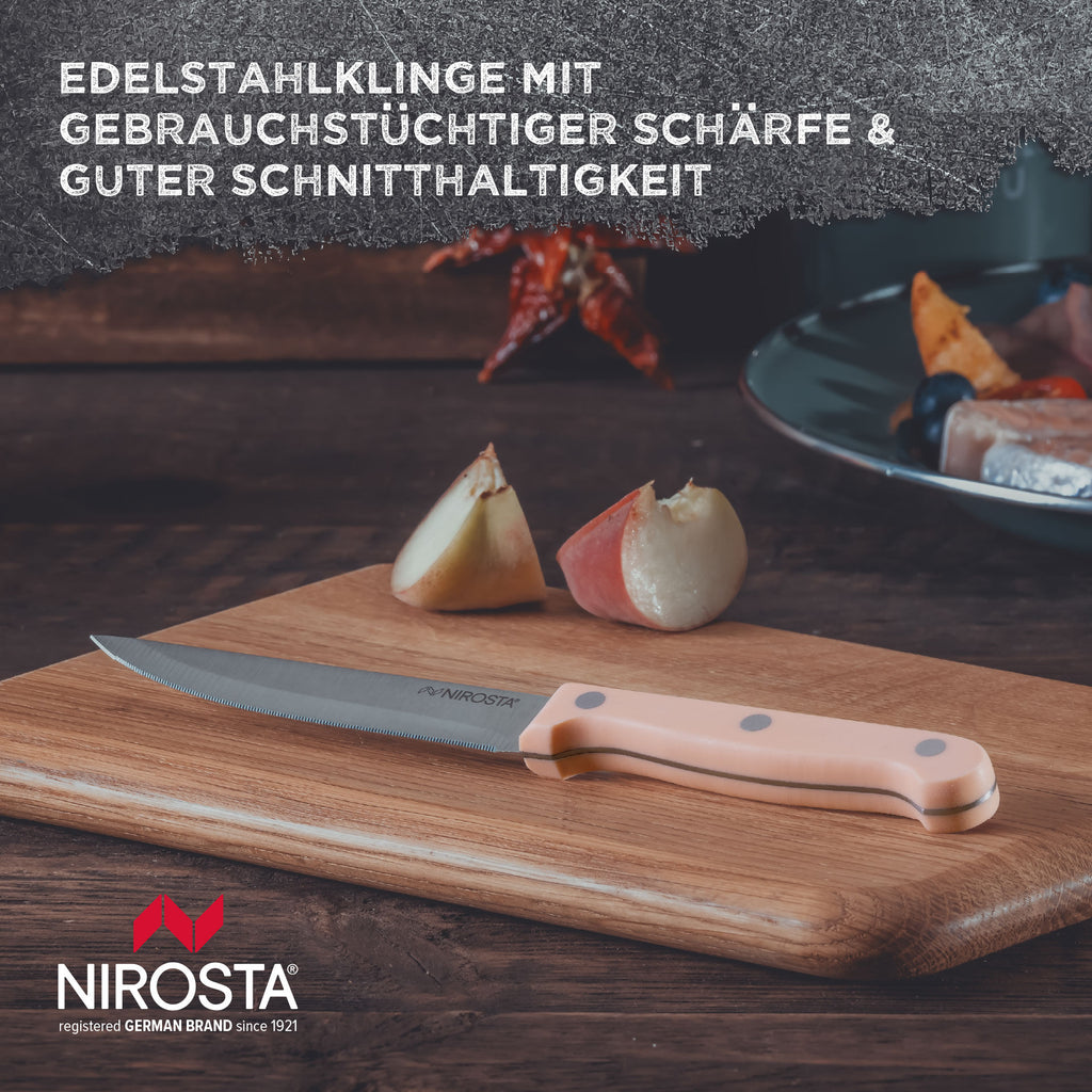 Biffkniv 11 cm rustfritt stål Peachy Sun - Nirosta sideprofil