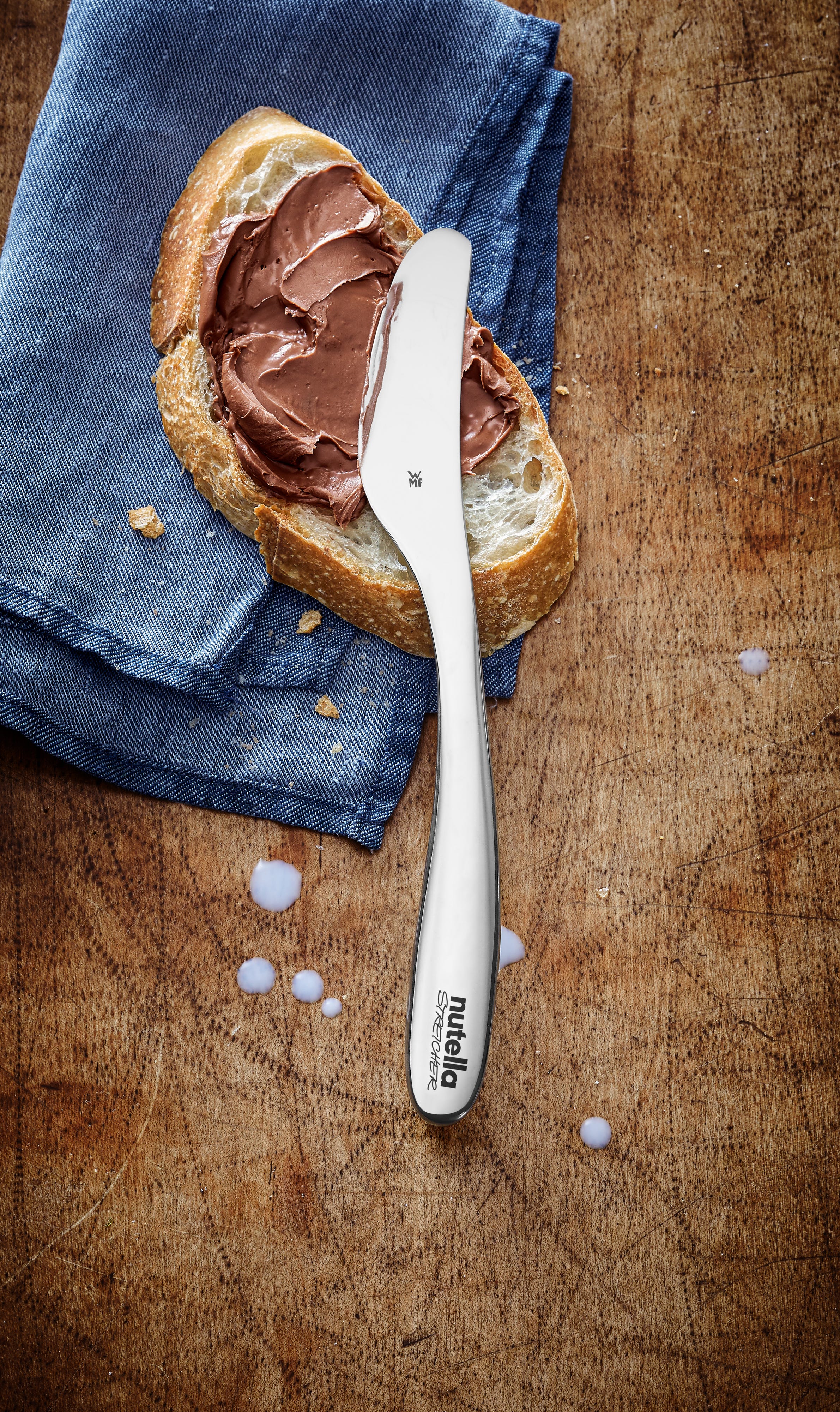 Bistro smørekniv 22 cm rustfritt stål polert detalj av klinge