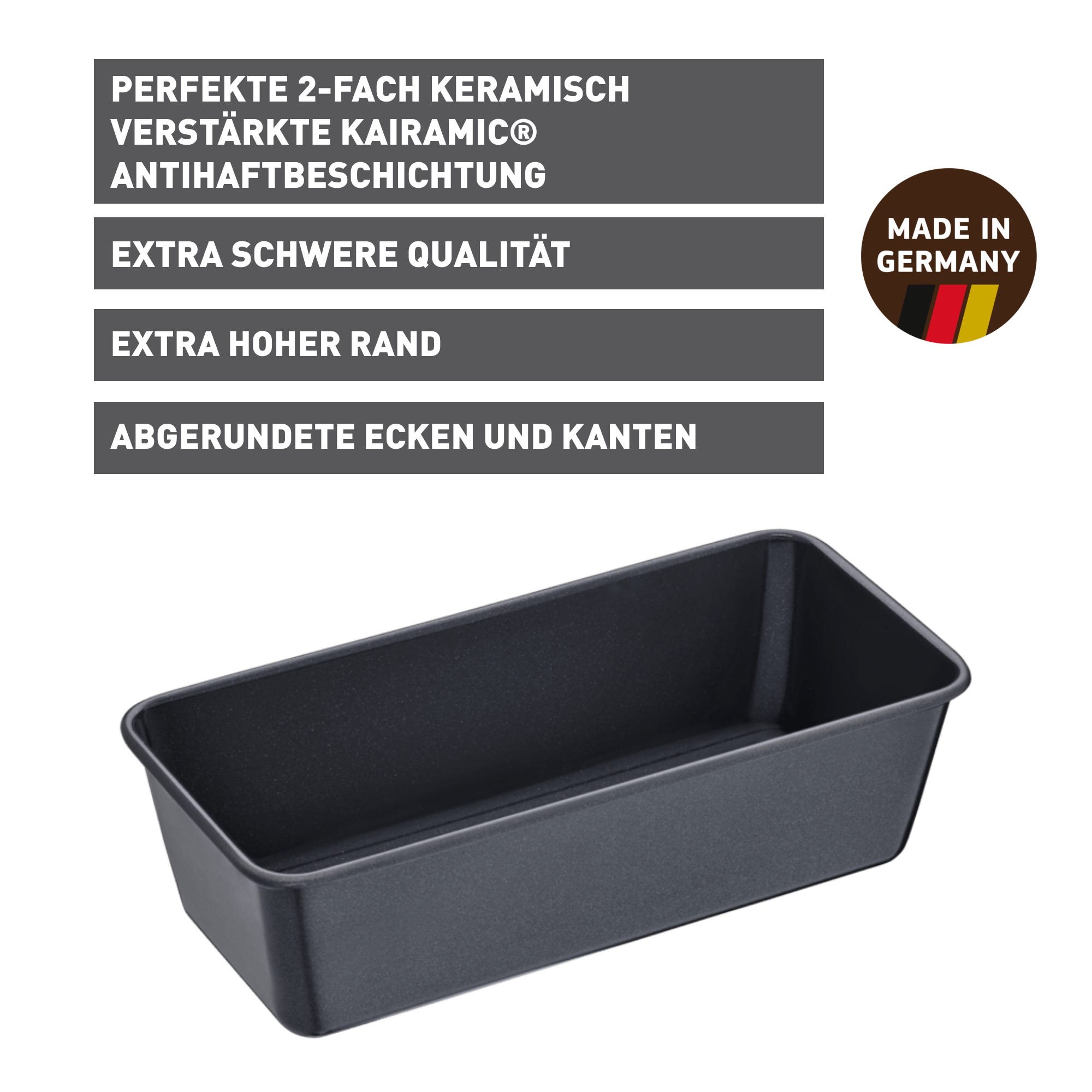 Brødform 25 cm non-stick La Forme Plus - Kaiser sett fra siden