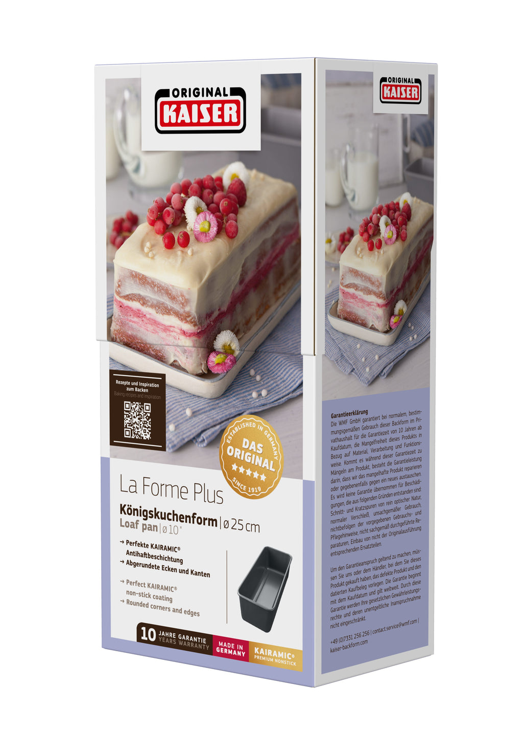 Brødform 25 cm non-stick La Forme Plus - Kaiser med brød