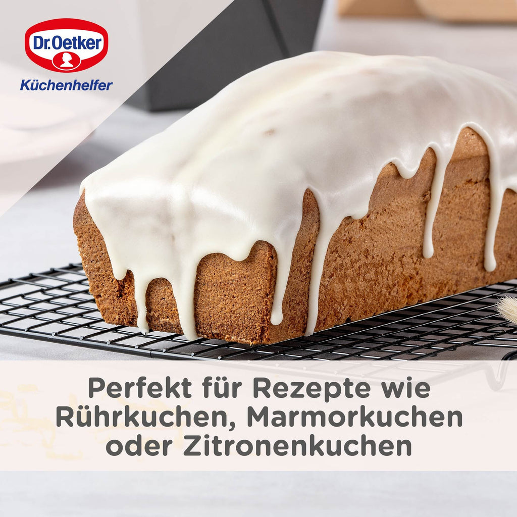 Brødform 25 cm non-stick PFAS-fri stål Dr. Oetker på kjøkkenbenk