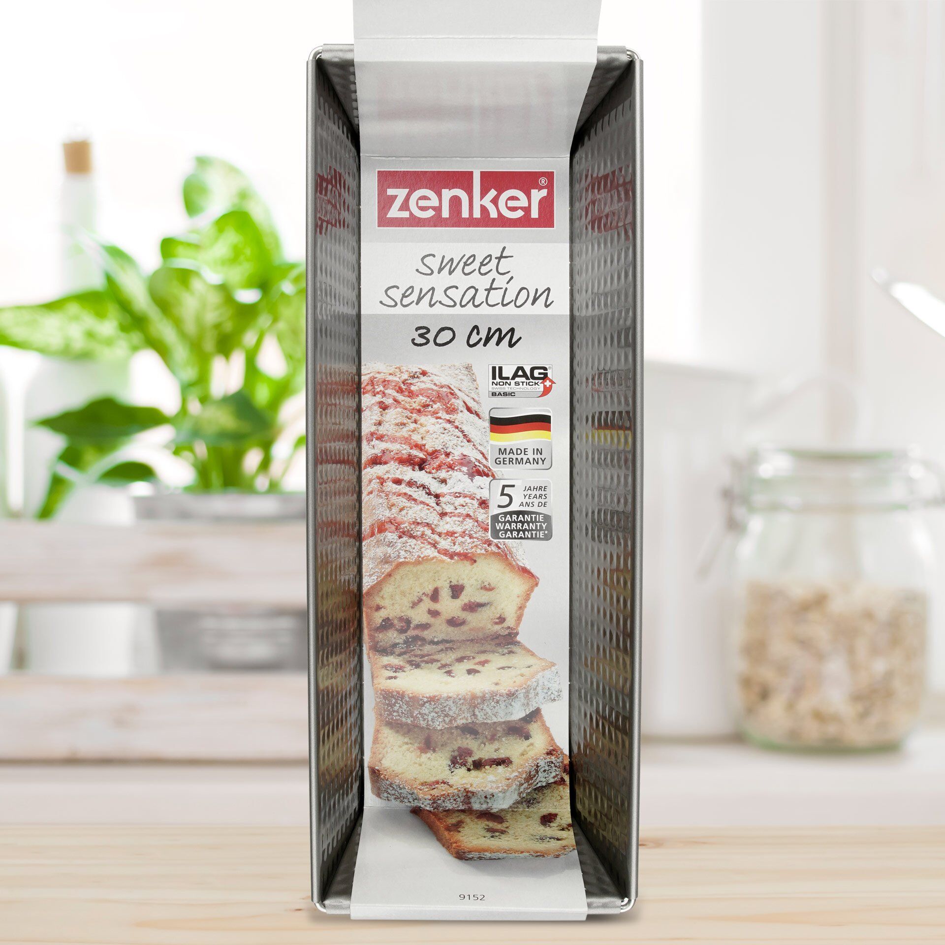 Brødform 30 cm non-stick sølvgrå Sweet Sensation - Zenker detalj av non-stick belegg