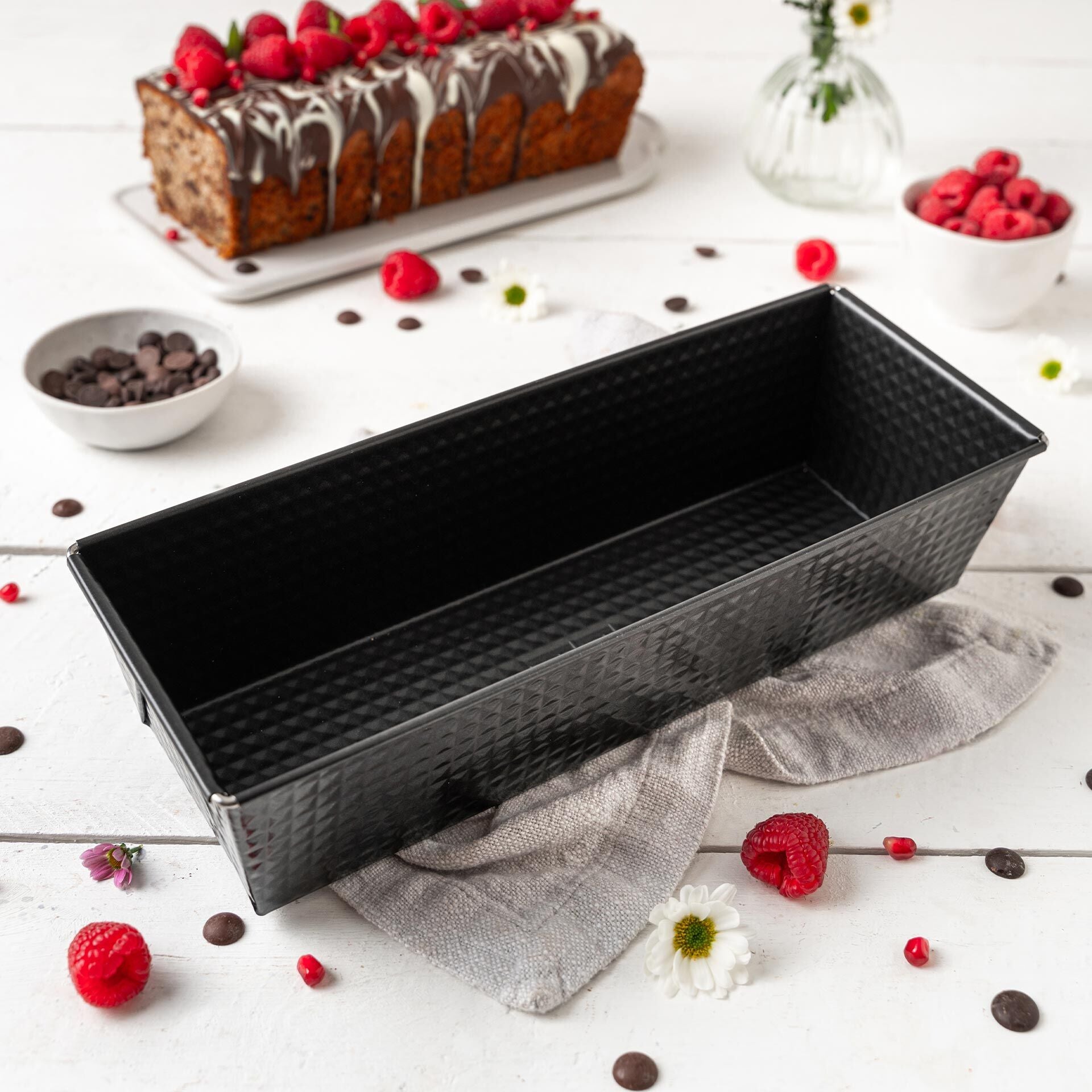 Brødform 30 cm non-stick PFAS-fri stål - Zenker bakside