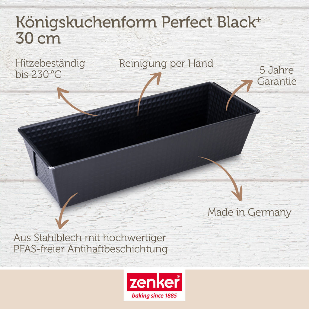 Brødform 30 cm non-stick PFAS-fri stål - Zenker montert i ovn