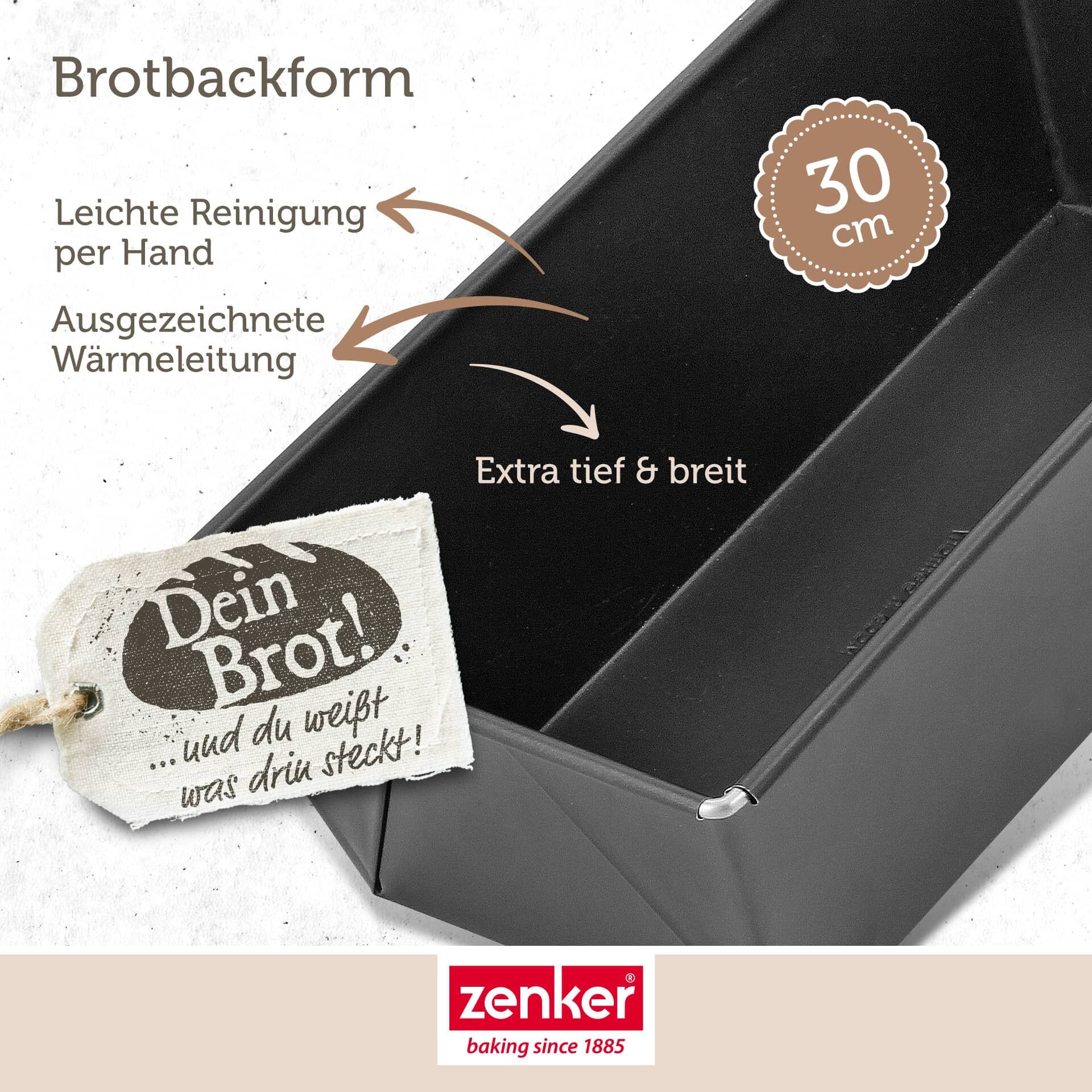 Brødform 31 cm non-stick Black Metallic - Zenker detalj av non-stick belegg