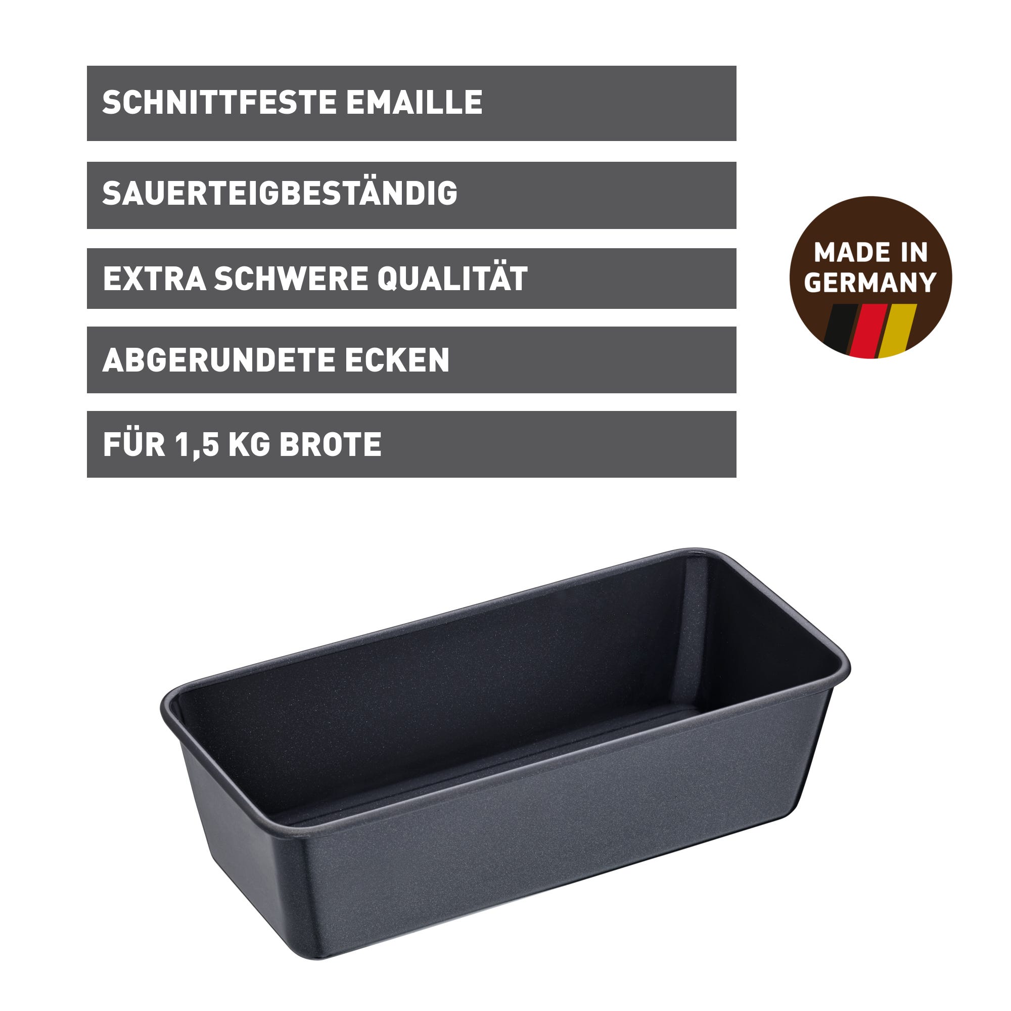 Brødform 35 cm non-stick surdeigbestandig - Kaiser bakside