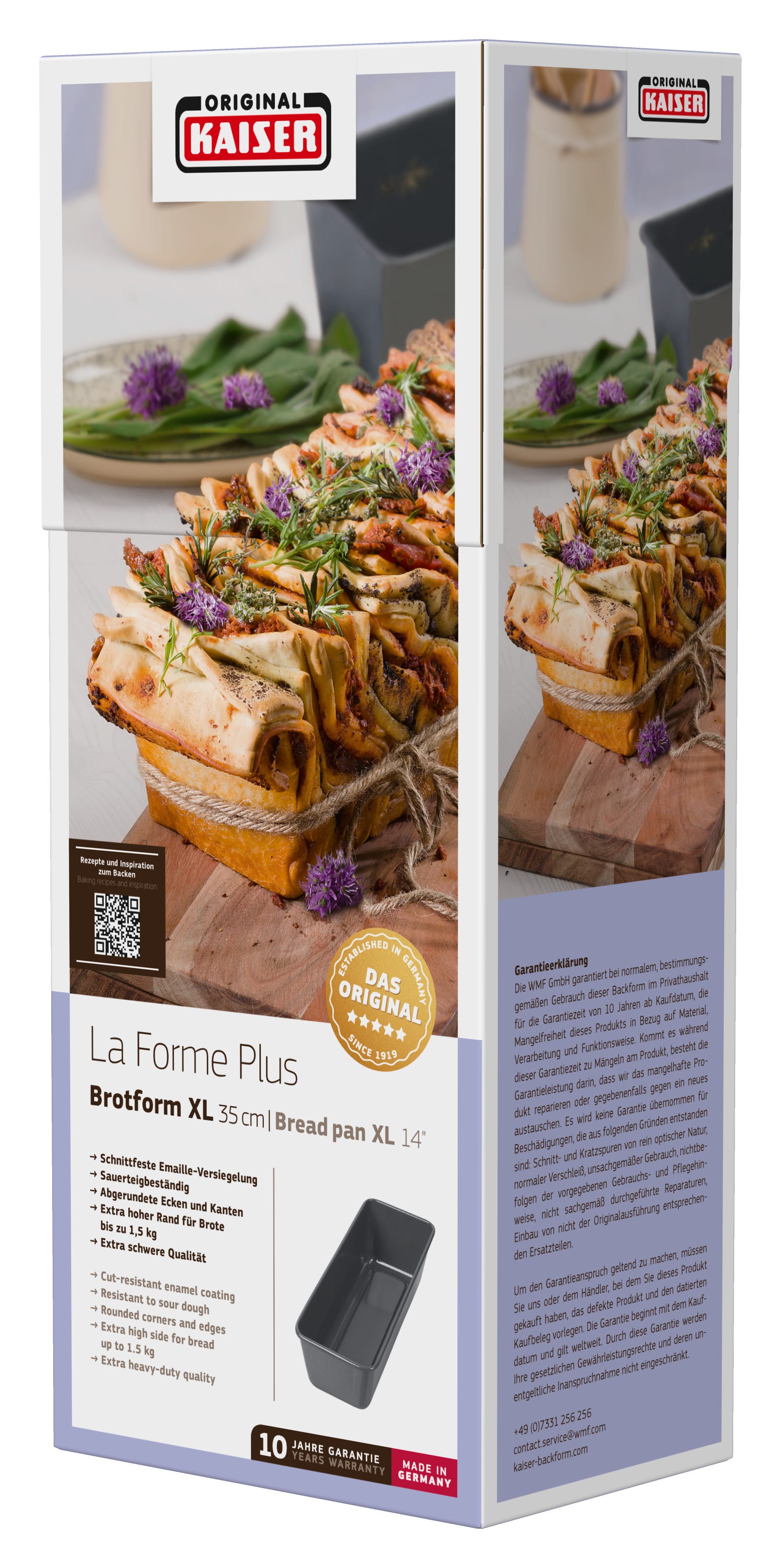 Detaljbilde av Brødform 35 cm non-stick surdeigbestandig - Kaiser