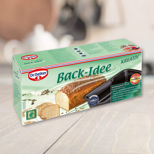 Brødform emaljert 30 cm PFAS-fri - Dr. Oetker bakside