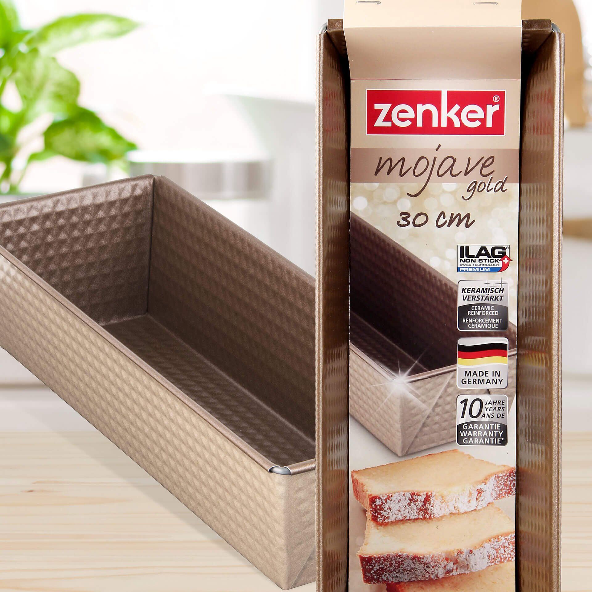 Brødform non-stick 30 cm Mojave Gold keramisk - Zenker nærbilde av non-stick belegg