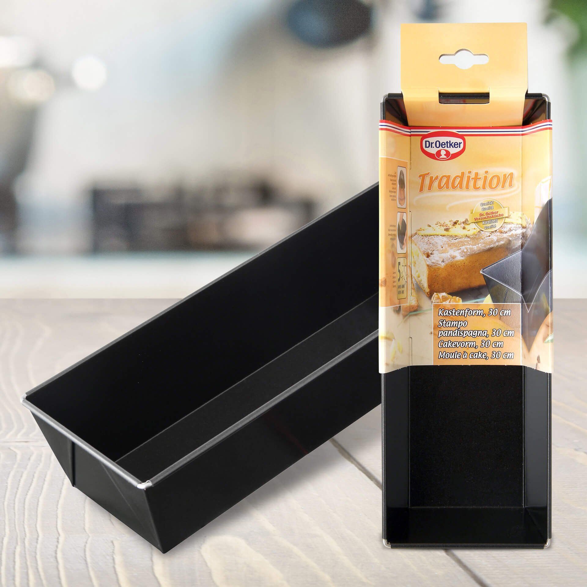Brødform non-stick 30 cm Tradition svart stål bakside