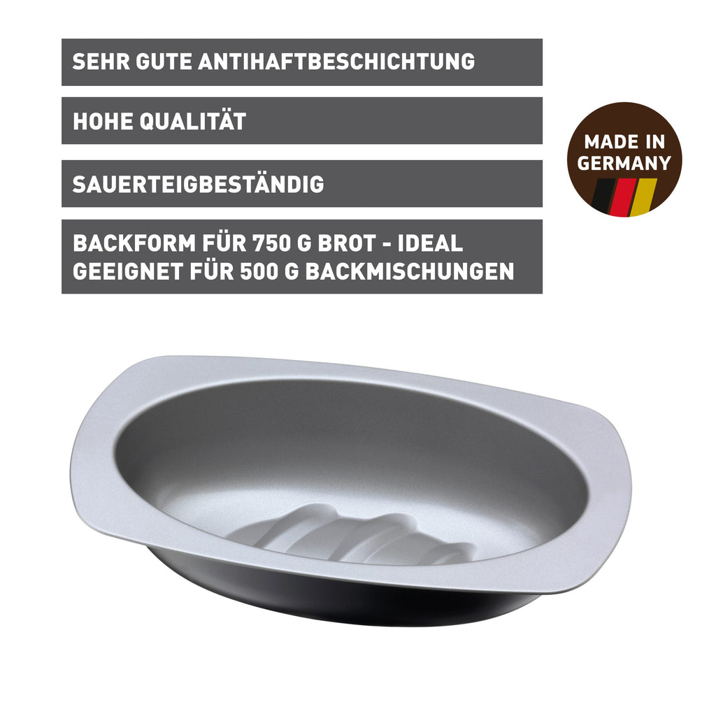 Brødform oval 32 cm non-stick - Kaiser sett fra siden