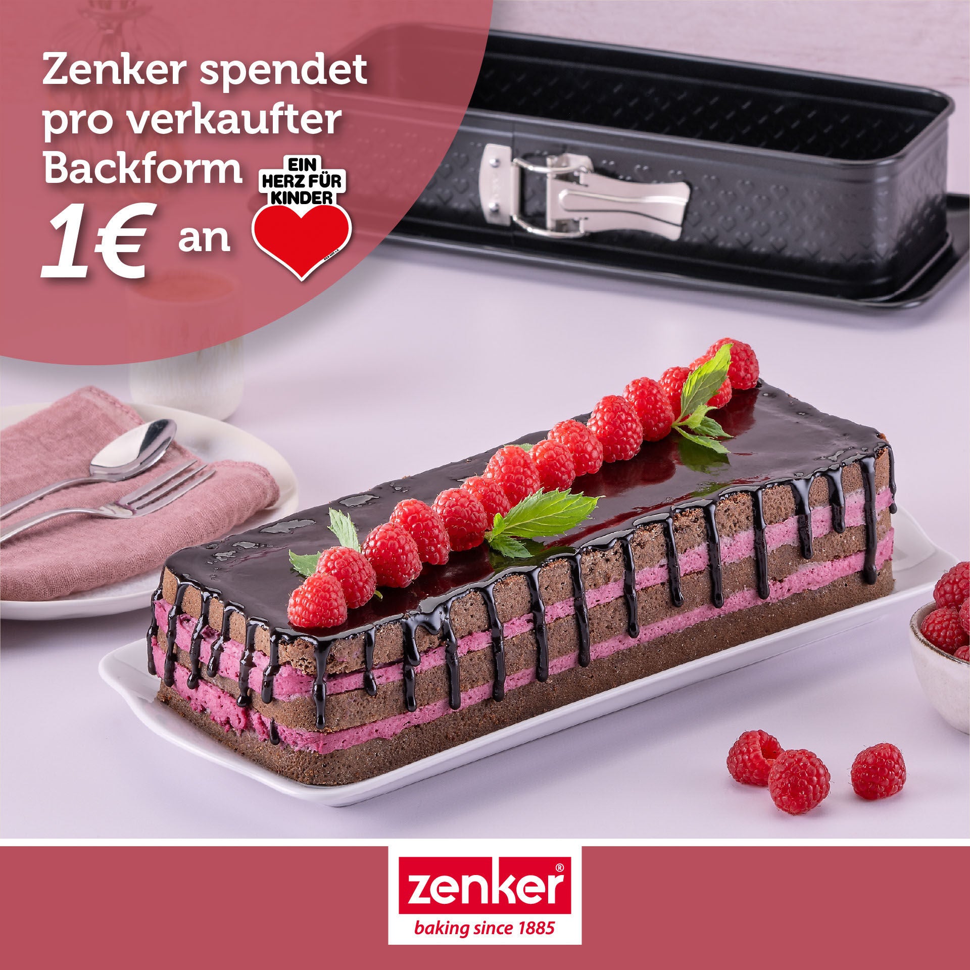 Brødform springform 30x11,5 cm non-stick PFAS-fri Zenker i gaveeske
