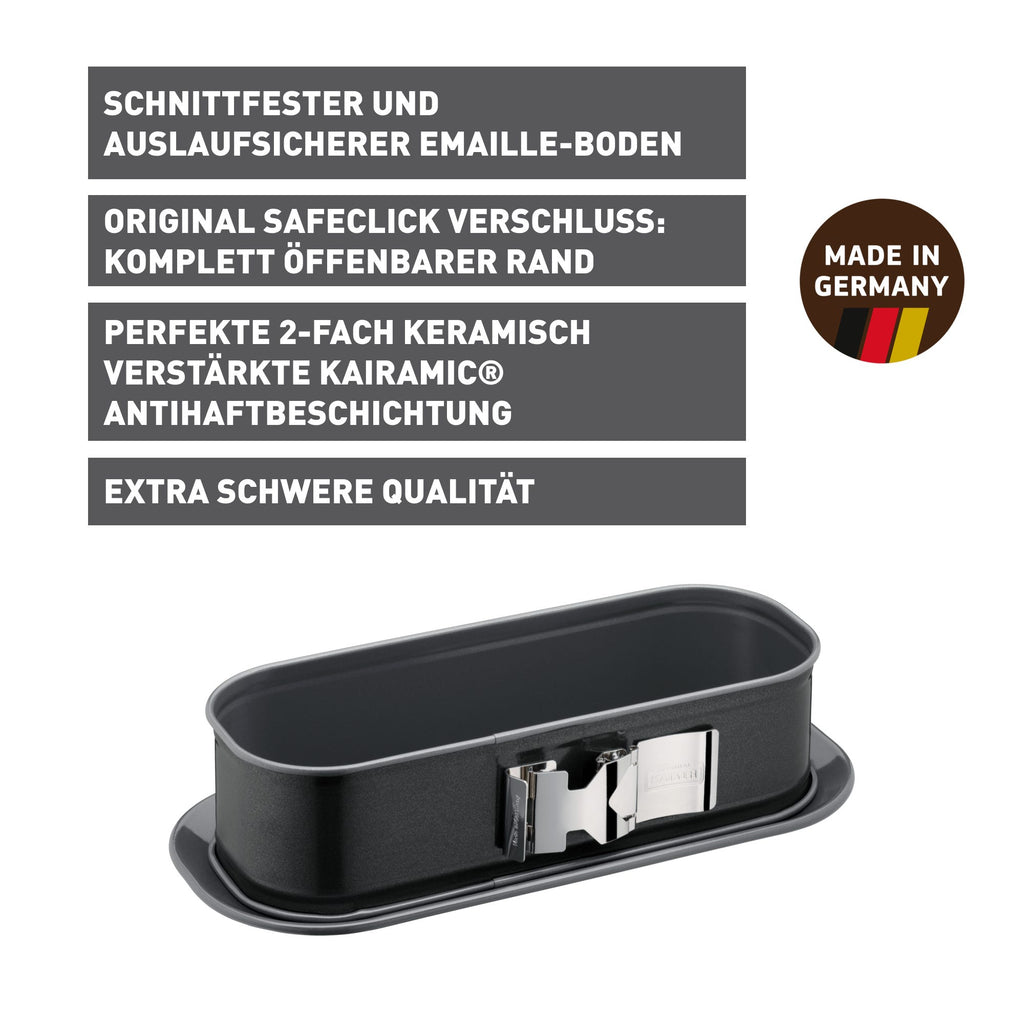 Montert Brødform springform 30x11 cm non-stick SafeClick - Kaiser med bakverk