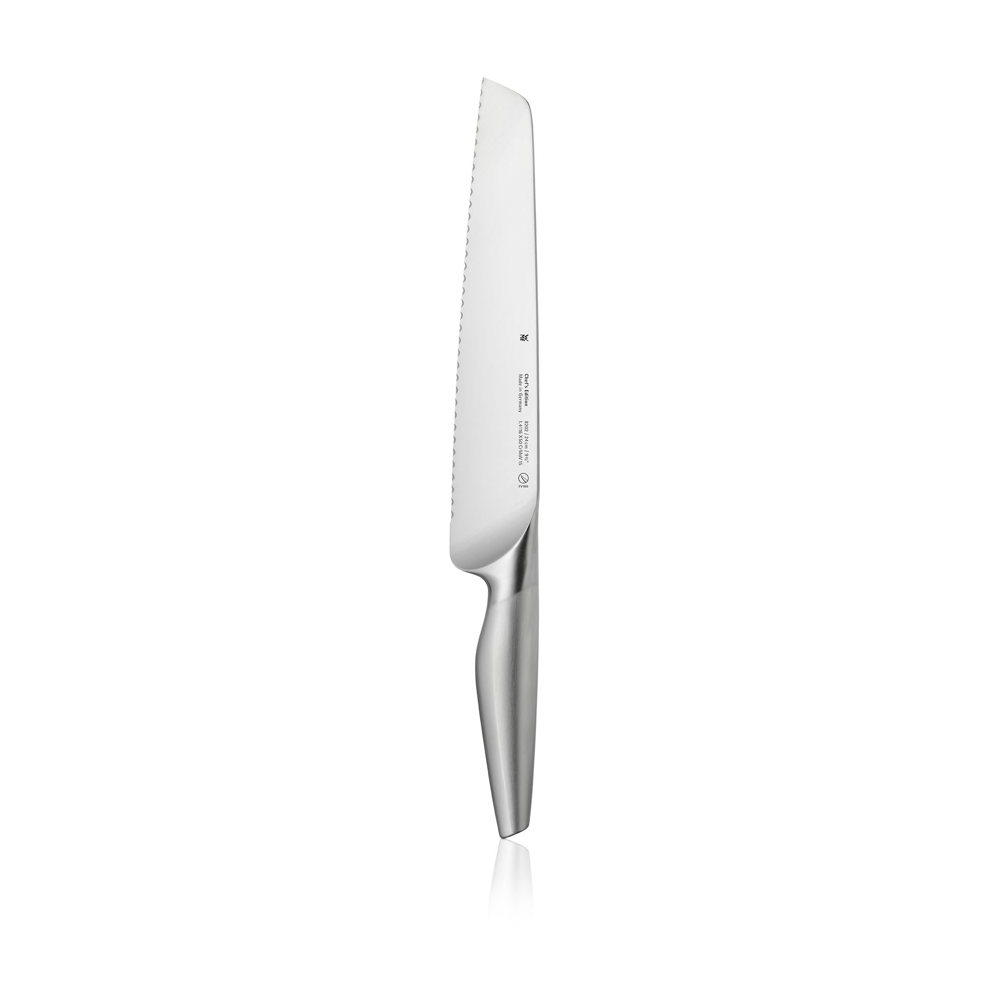 Brødkniv 24 cm bølgeslipt rustfritt stål Chef's Edition - WMF forfra