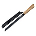 Brødkniv Flow 20 cm rustfritt stål med akasieskaft forfra