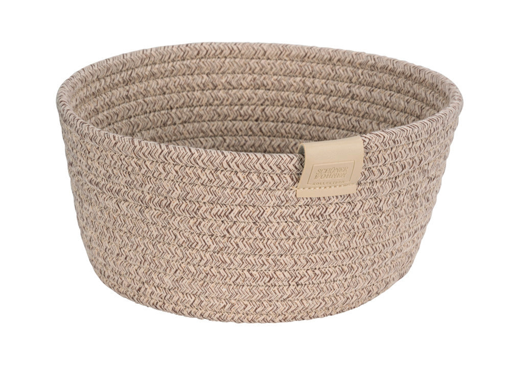 Brødkurv polyester beige Ø24x11 cm - Schöner Wohnen sett forfra