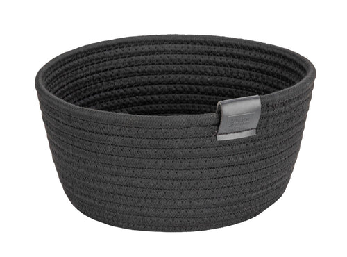 Brødkurv svart plast Ø24x11 cm SVEA forfra