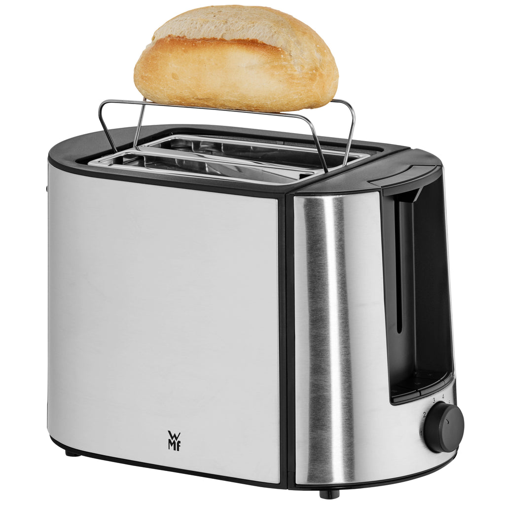Brødrister Bueno Pro 2 skiver med bollevarmer cromargan bakside