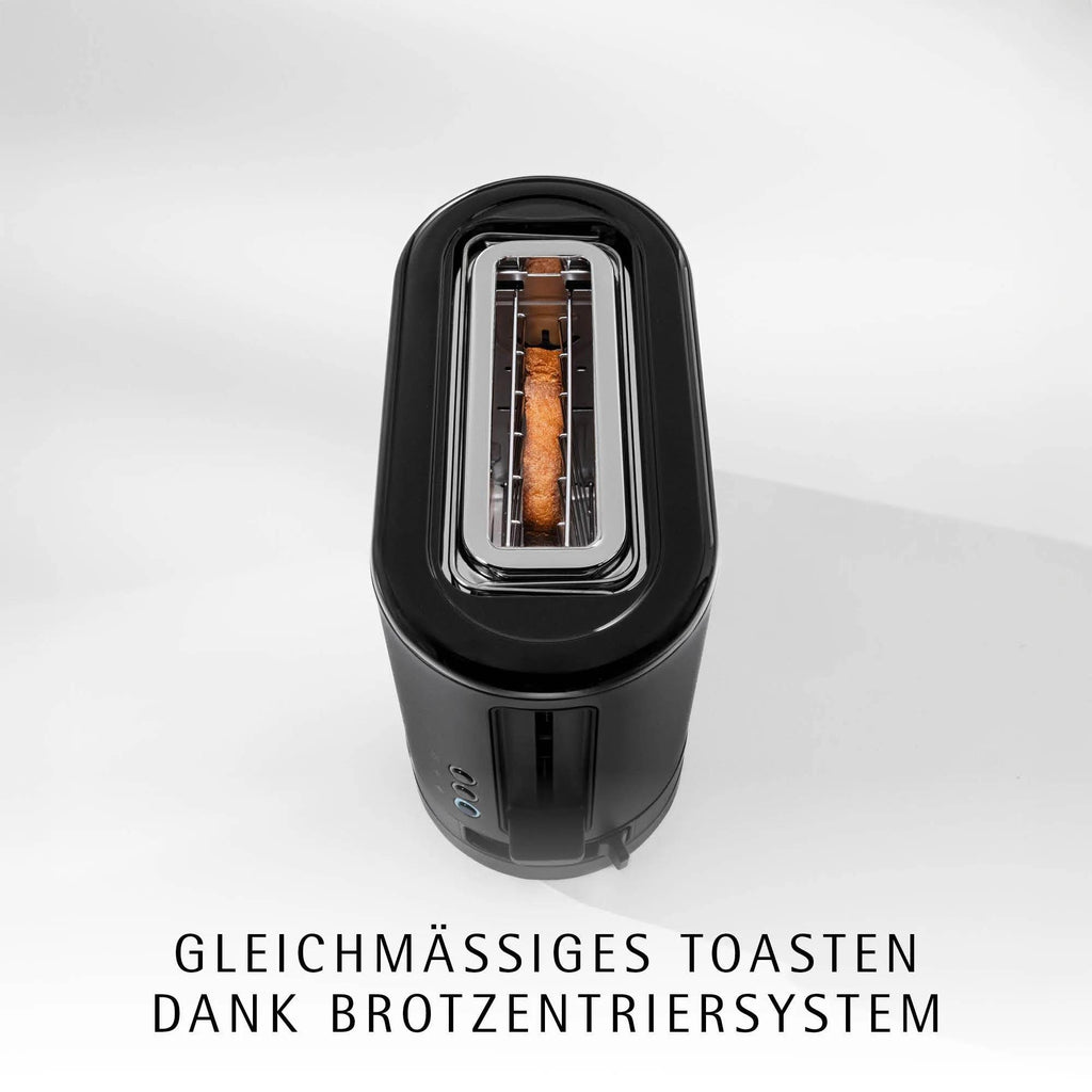 Brødrister KUCHENminis 1 skive 600W sort kontrollpanel