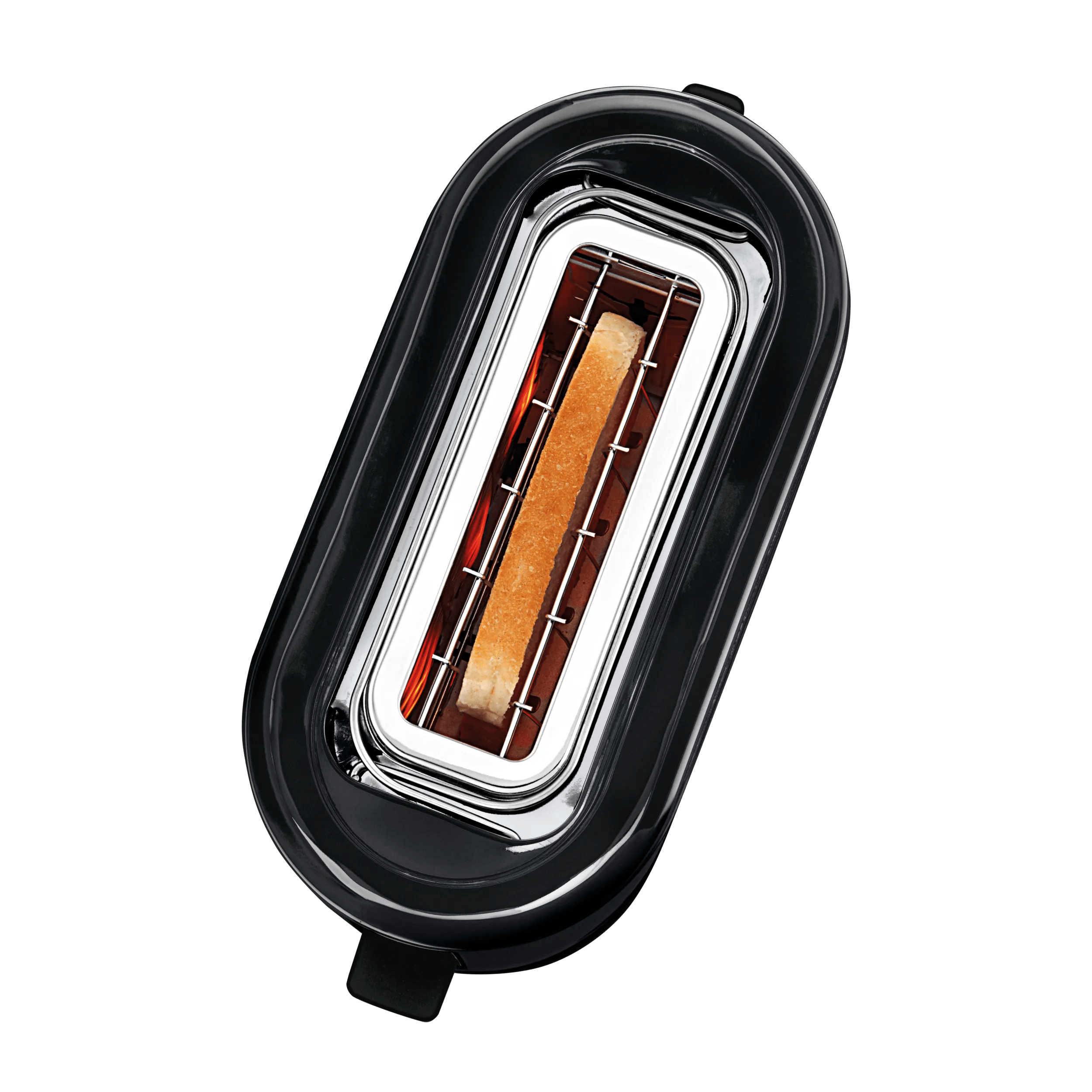 Montert Brødrister KUCHENminis 1 skive 600W sort med brød