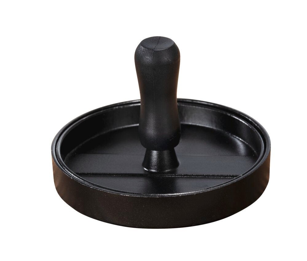Burgerpresse aluminium non-stick riflet svart - Wenko i bruk