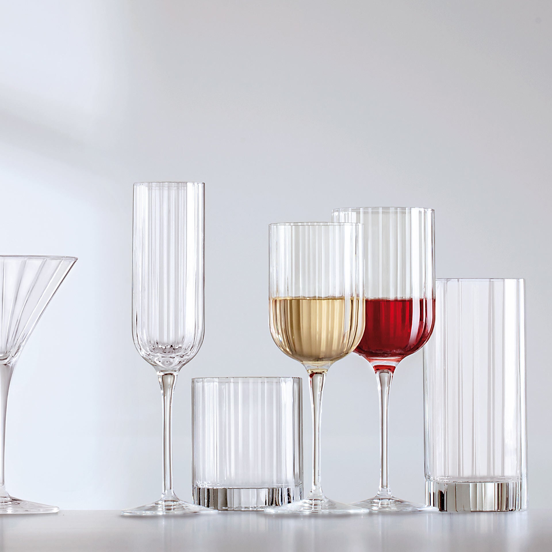 Nærbilde av Champagneglass Bach 210 ml 4-delt sett Luigi Bormioli