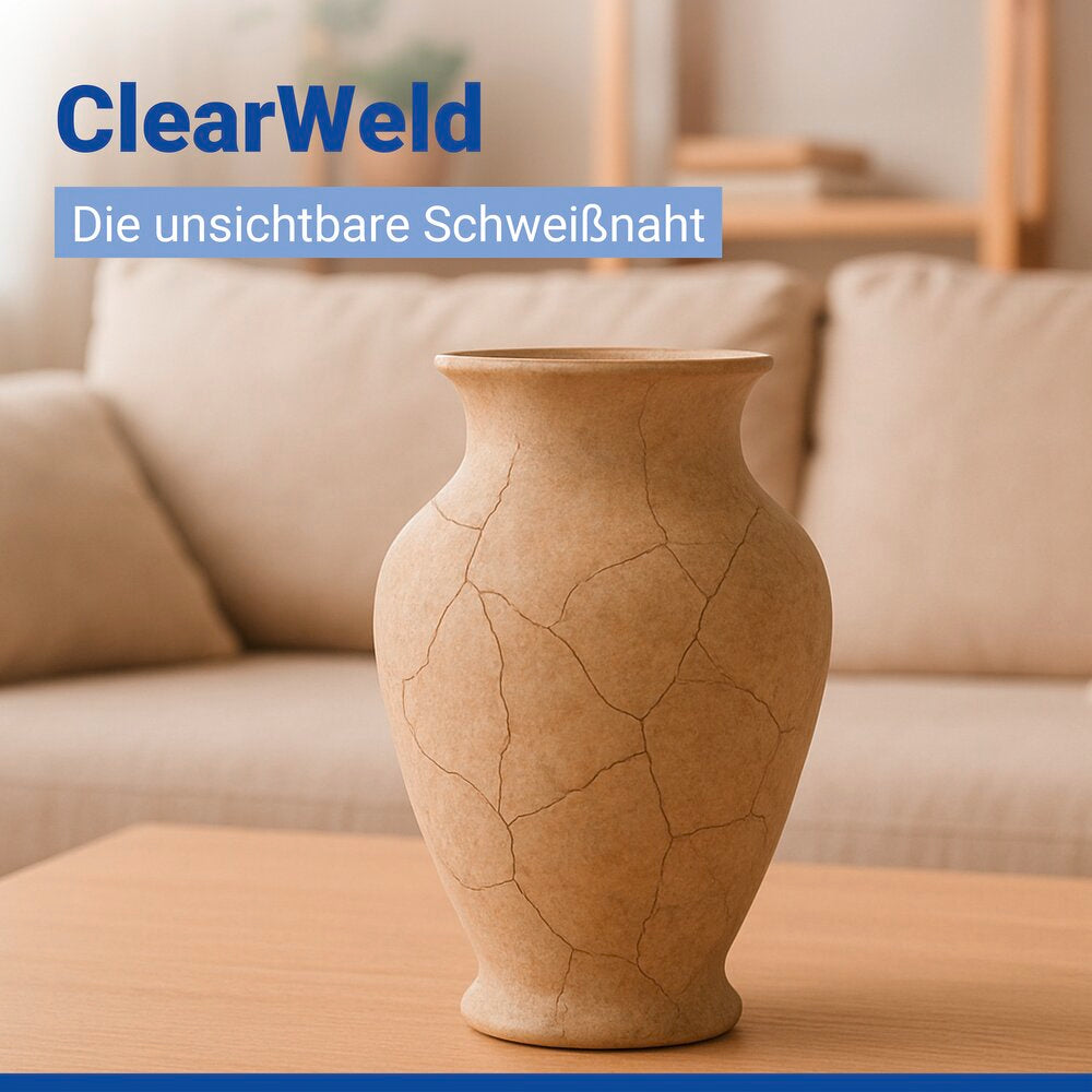ClearWeld 2-komponent lim transparent uten limspor - JB Weld emballasje