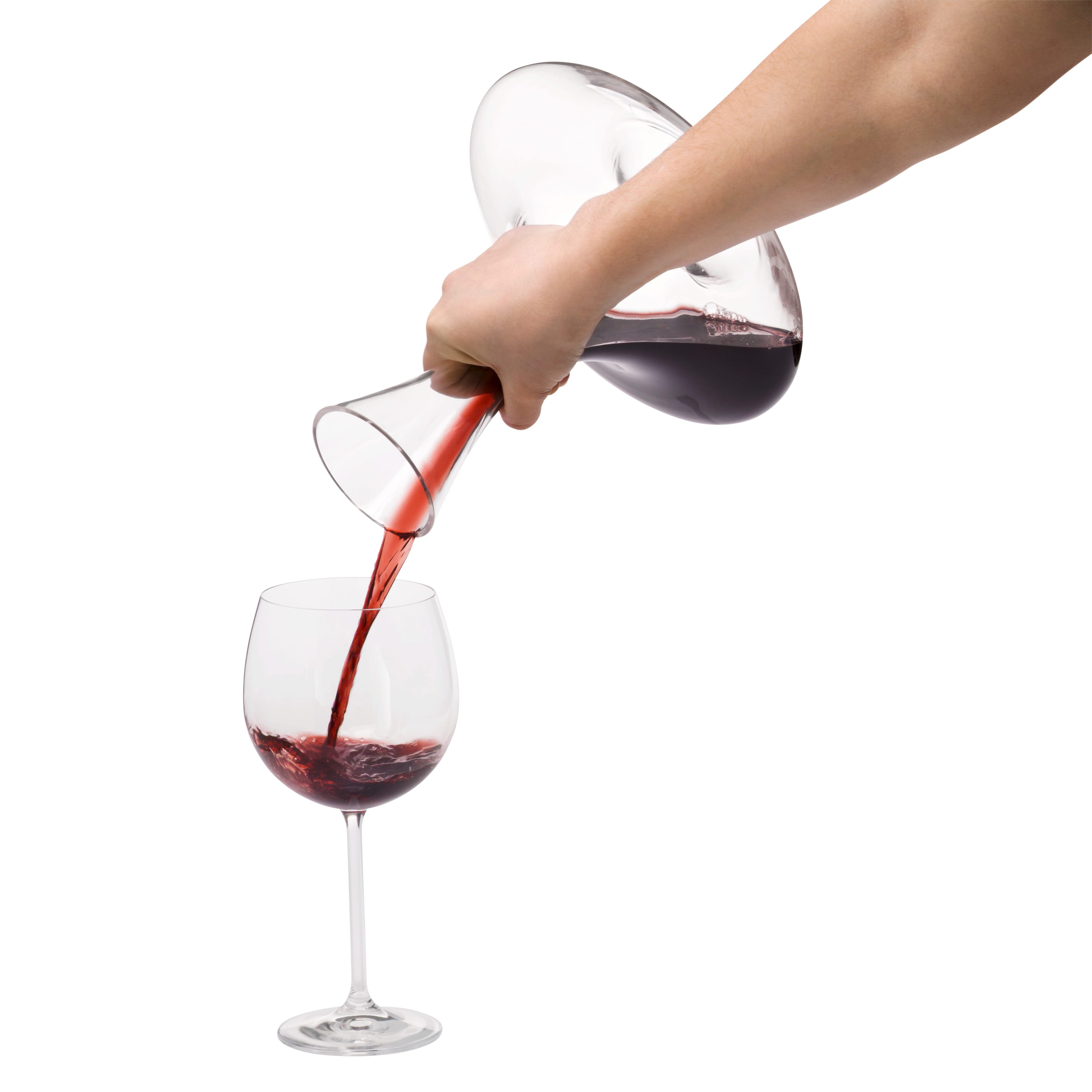 Clever & More vindekanter munnblåst glass - WMF nærbilde av hals