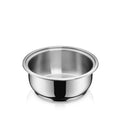 Click&Serve lav gryte 20 cm rustfritt stål forfra