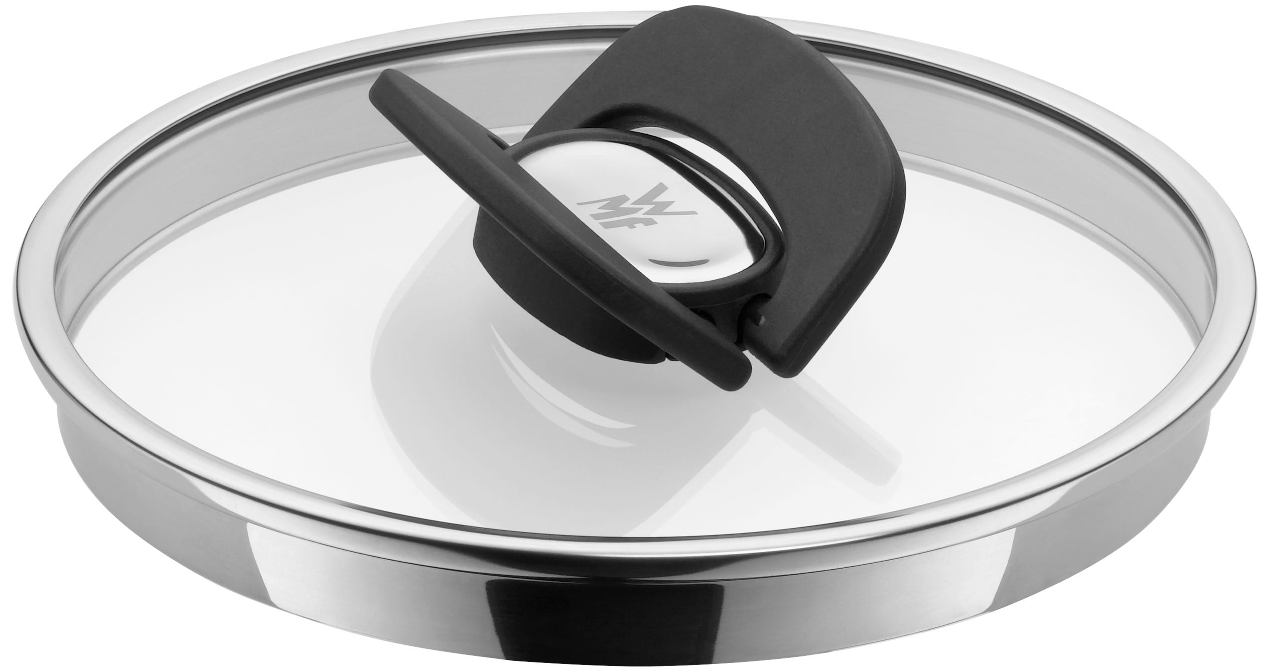 Click&Serve glasslokk 16 cm med bakelitthåndtak forfra