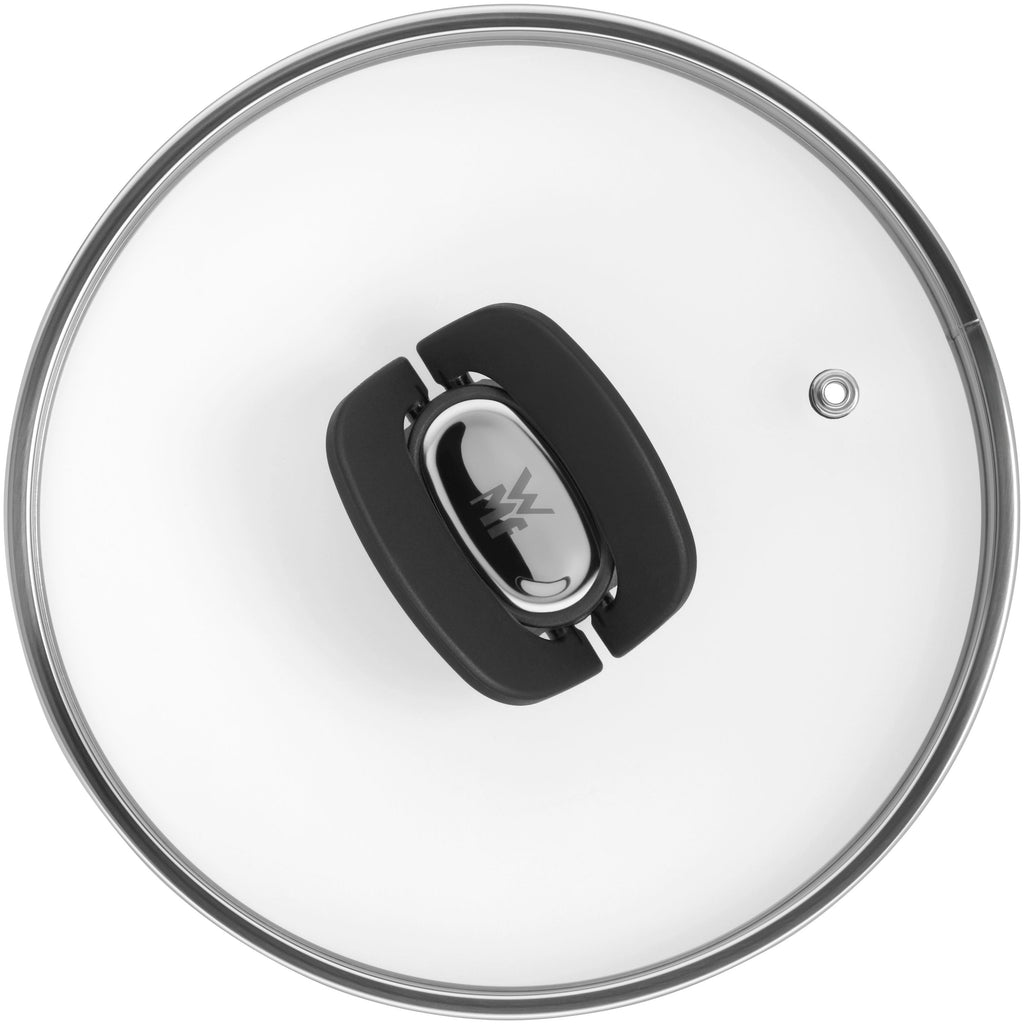 Detalj av bakelitthåndtak på Click&Serve glasslokk 20 cm