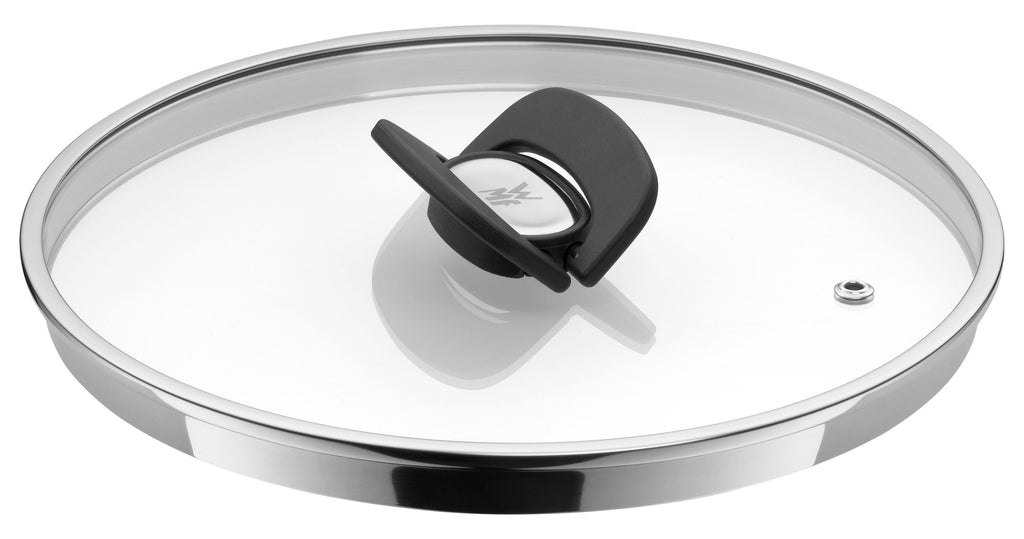 Click&Serve glasslokk 24 cm med bakelitthåndtak forfra