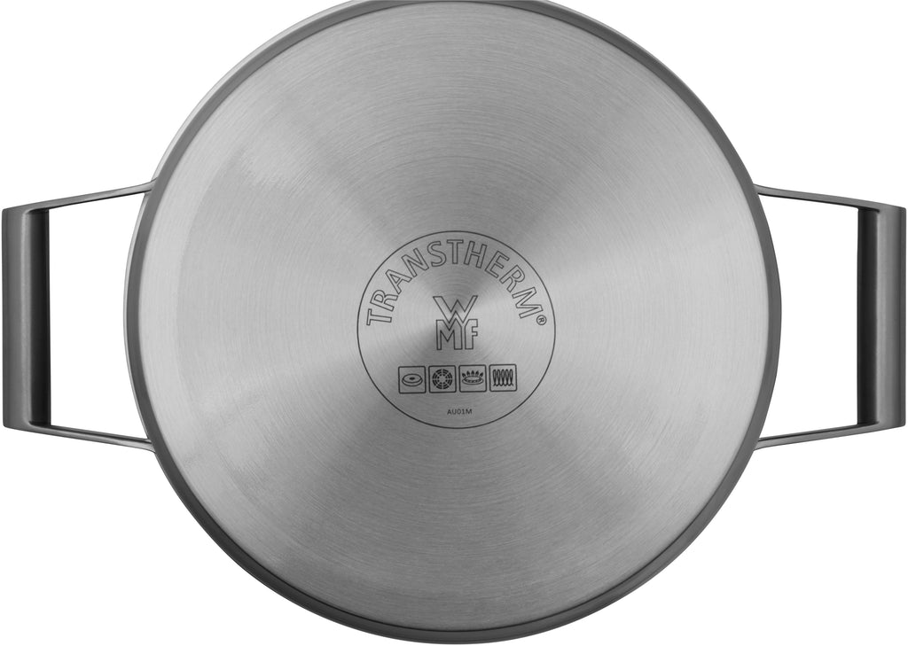Comfort Line kjele med lokk 20 cm rustfritt stål WMF hellekant detalj