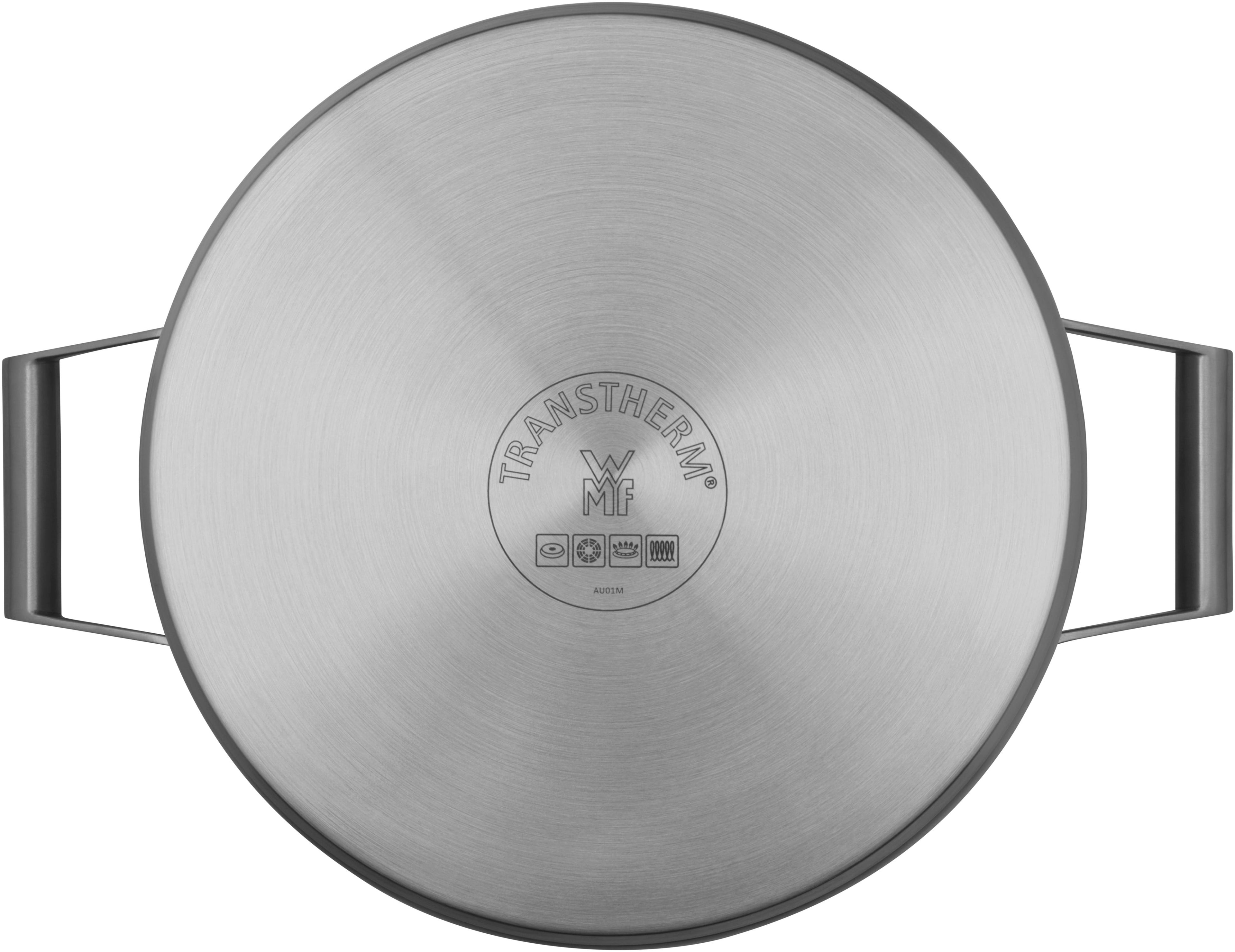 Comfort Line kjele med lokk 24 cm rustfritt stål 5,7 L induksjon hellekant detalj