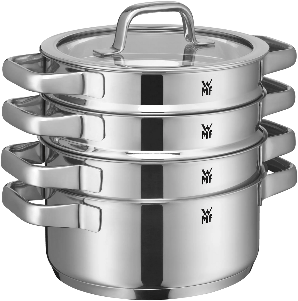 Compact Cuisine grytesett 4-delt rustfritt stål induksjon forfra