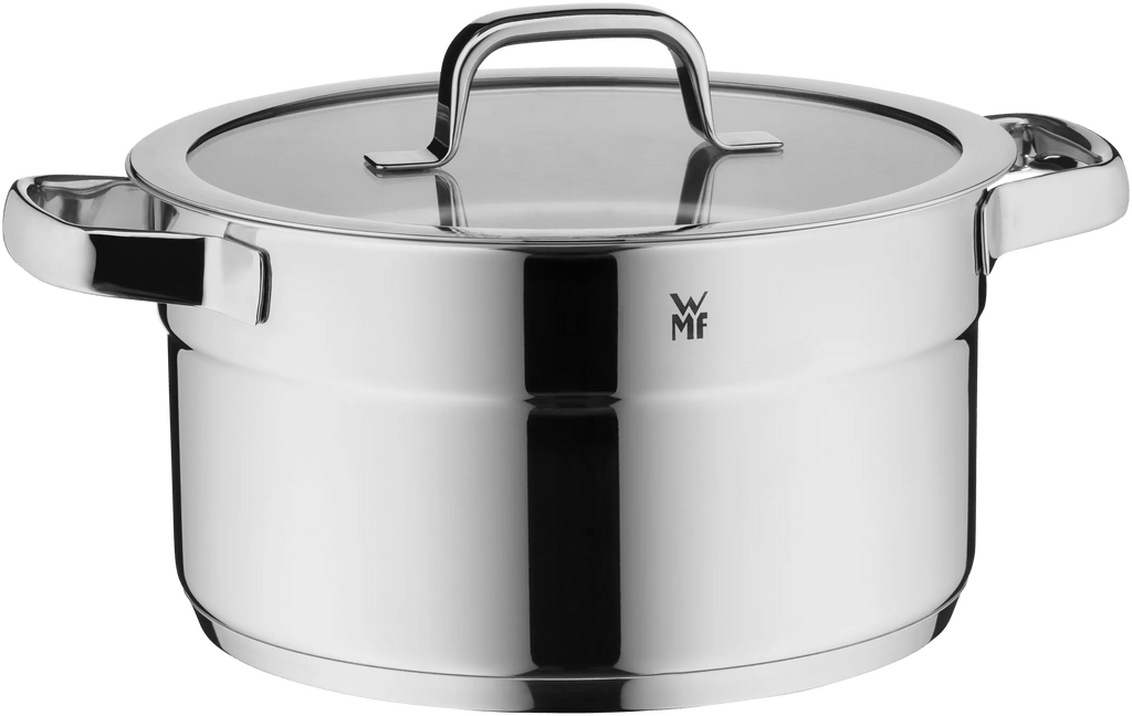 Compact Cuisine grytesett 4-delt rustfritt stål bakside
