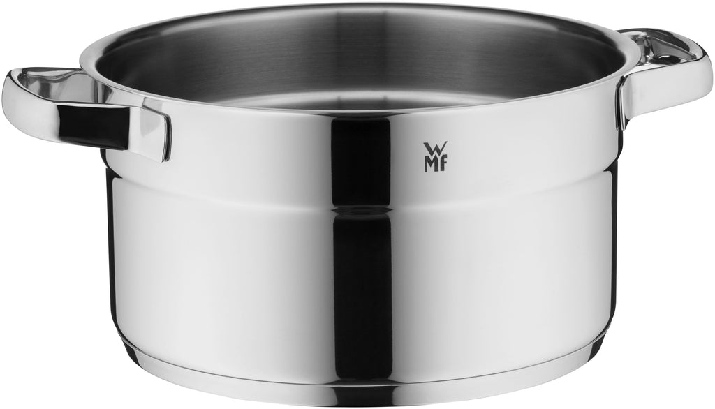 Compact Cuisine grytesett 4-delt rustfritt stål håndtak nærbilde